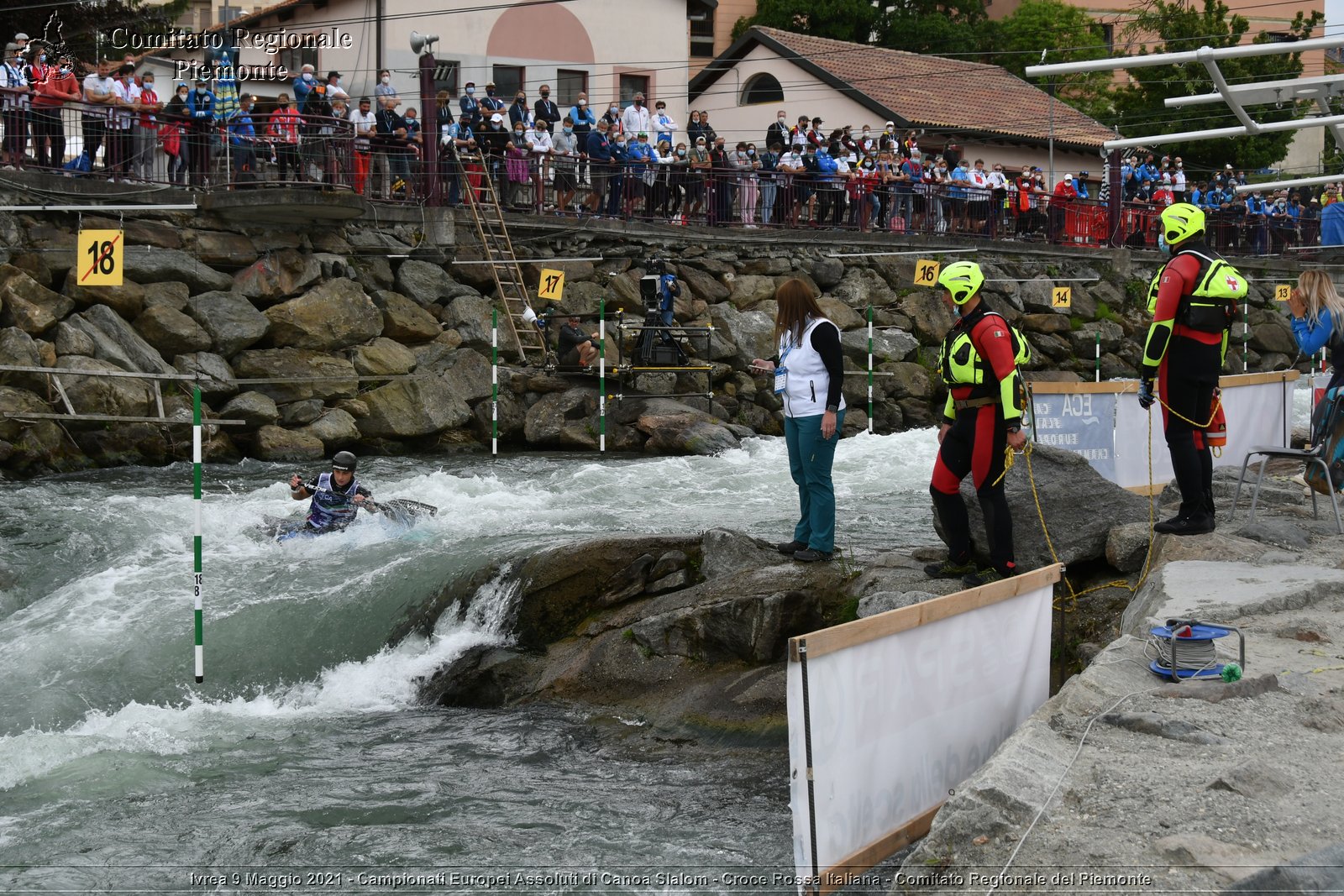 Ivrea 9 Maggio 2021 - Campionati Europei Assoluti di Canoa Slalom - Croce Rossa Italiana - Comitato Regionale del Piemonte