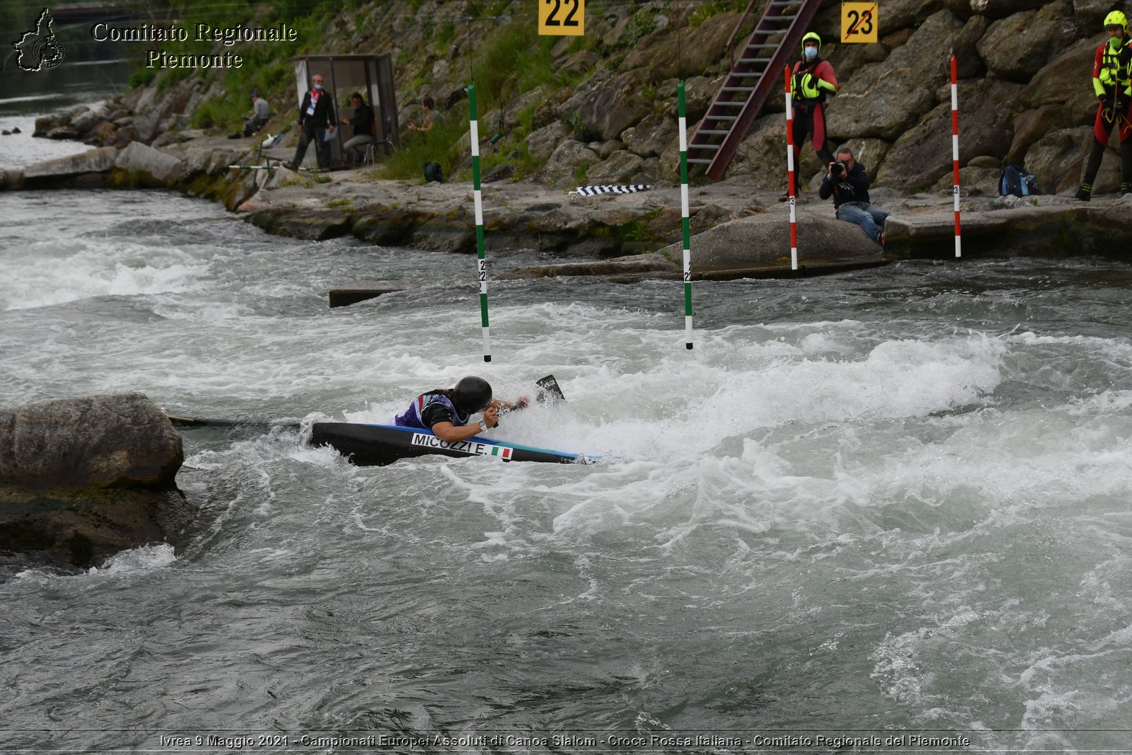 Ivrea 9 Maggio 2021 - Campionati Europei Assoluti di Canoa Slalom - Croce Rossa Italiana - Comitato Regionale del Piemonte