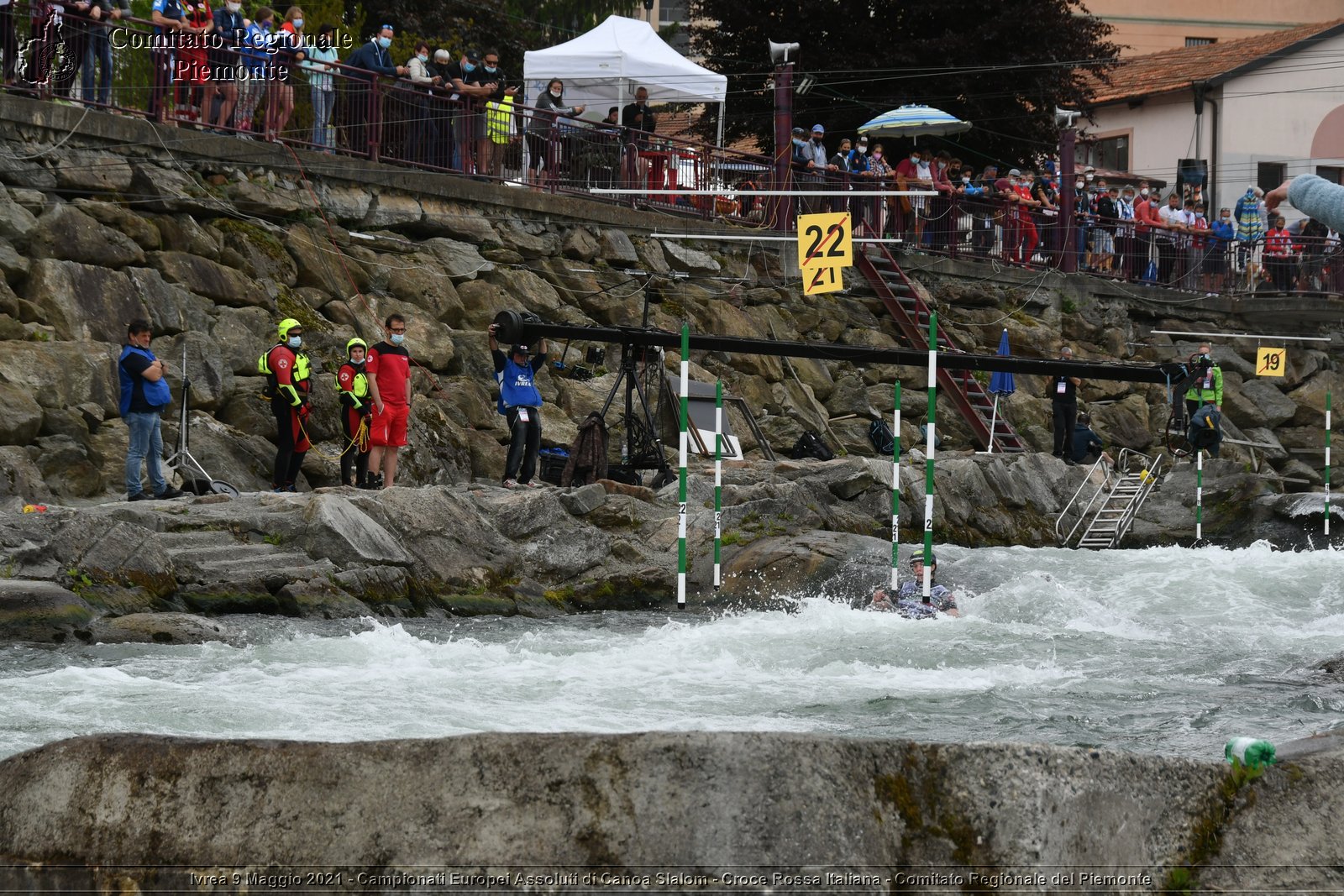 Ivrea 9 Maggio 2021 - Campionati Europei Assoluti di Canoa Slalom - Croce Rossa Italiana - Comitato Regionale del Piemonte