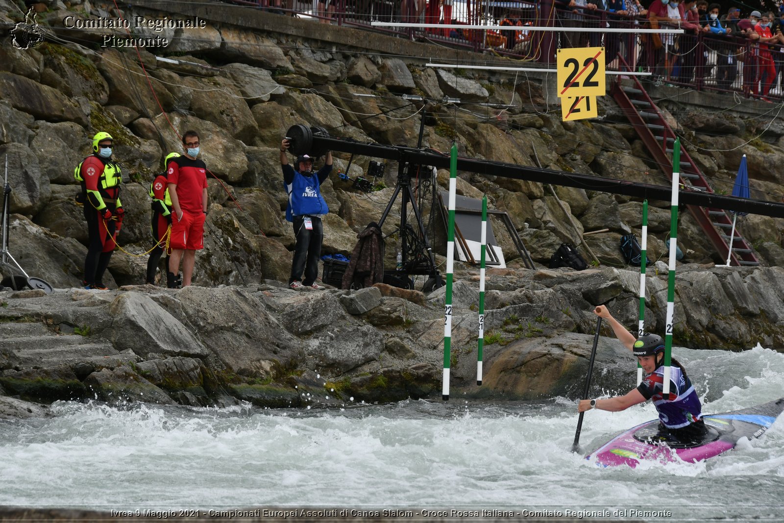 Ivrea 9 Maggio 2021 - Campionati Europei Assoluti di Canoa Slalom - Croce Rossa Italiana - Comitato Regionale del Piemonte