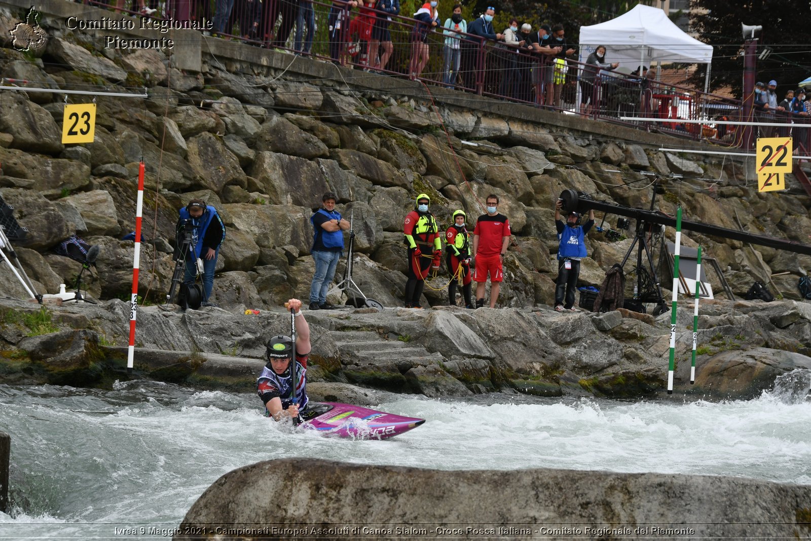 Ivrea 9 Maggio 2021 - Campionati Europei Assoluti di Canoa Slalom - Croce Rossa Italiana - Comitato Regionale del Piemonte