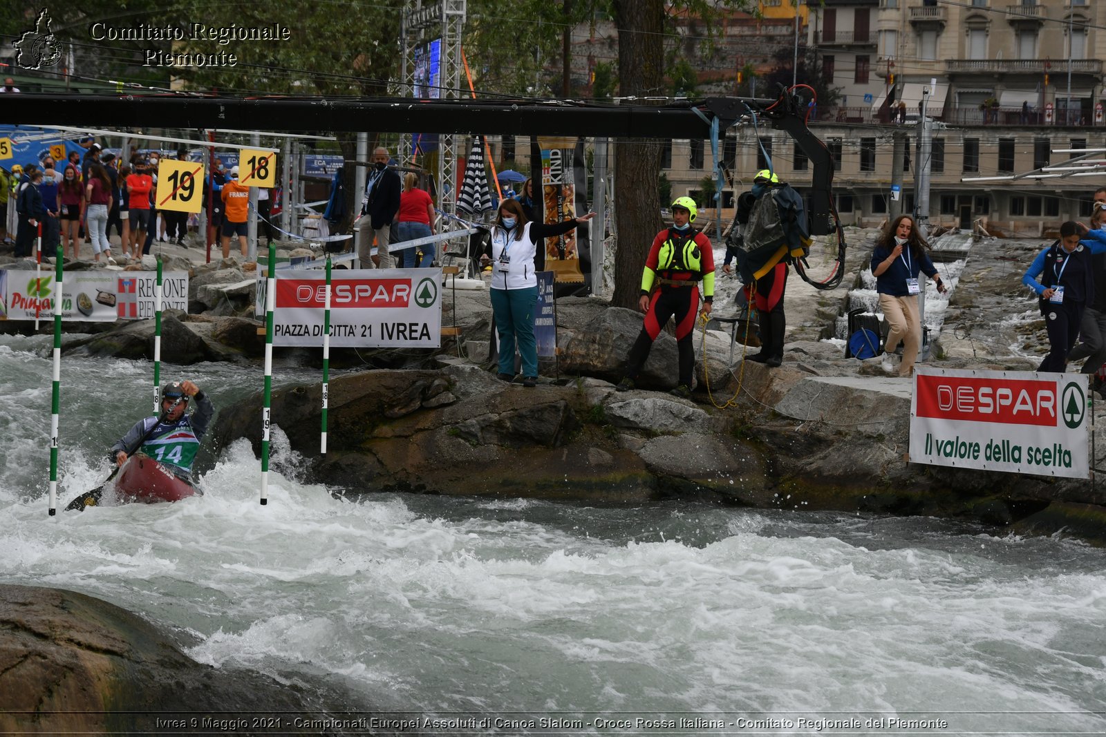 Ivrea 9 Maggio 2021 - Campionati Europei Assoluti di Canoa Slalom - Croce Rossa Italiana - Comitato Regionale del Piemonte