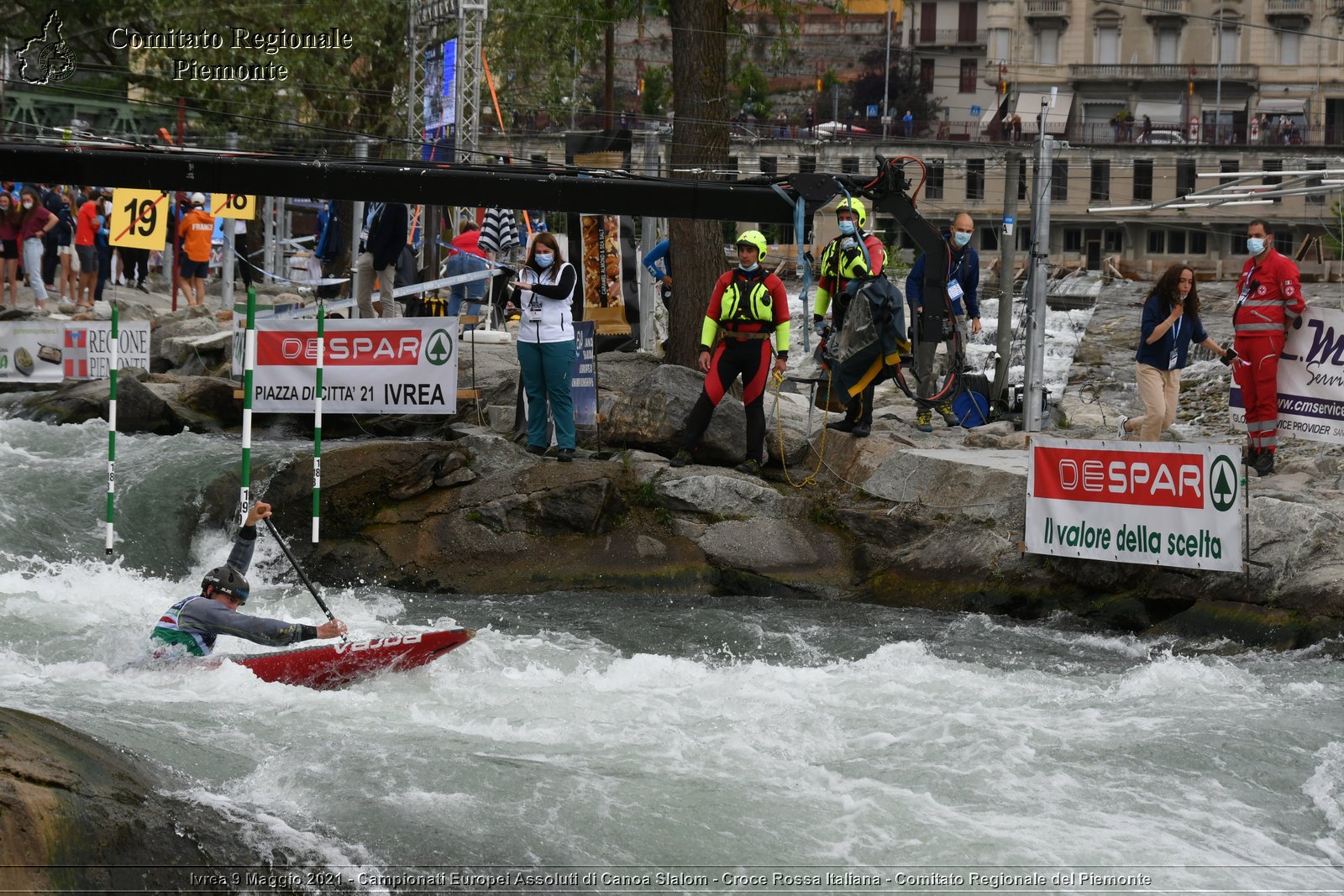 Ivrea 9 Maggio 2021 - Campionati Europei Assoluti di Canoa Slalom - Croce Rossa Italiana - Comitato Regionale del Piemonte