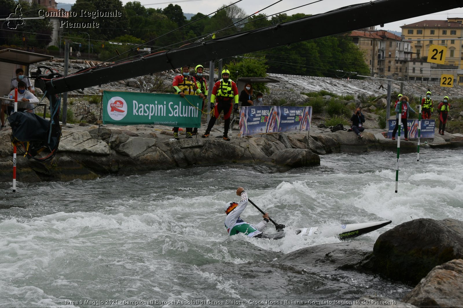 Ivrea 9 Maggio 2021 - Campionati Europei Assoluti di Canoa Slalom - Croce Rossa Italiana - Comitato Regionale del Piemonte