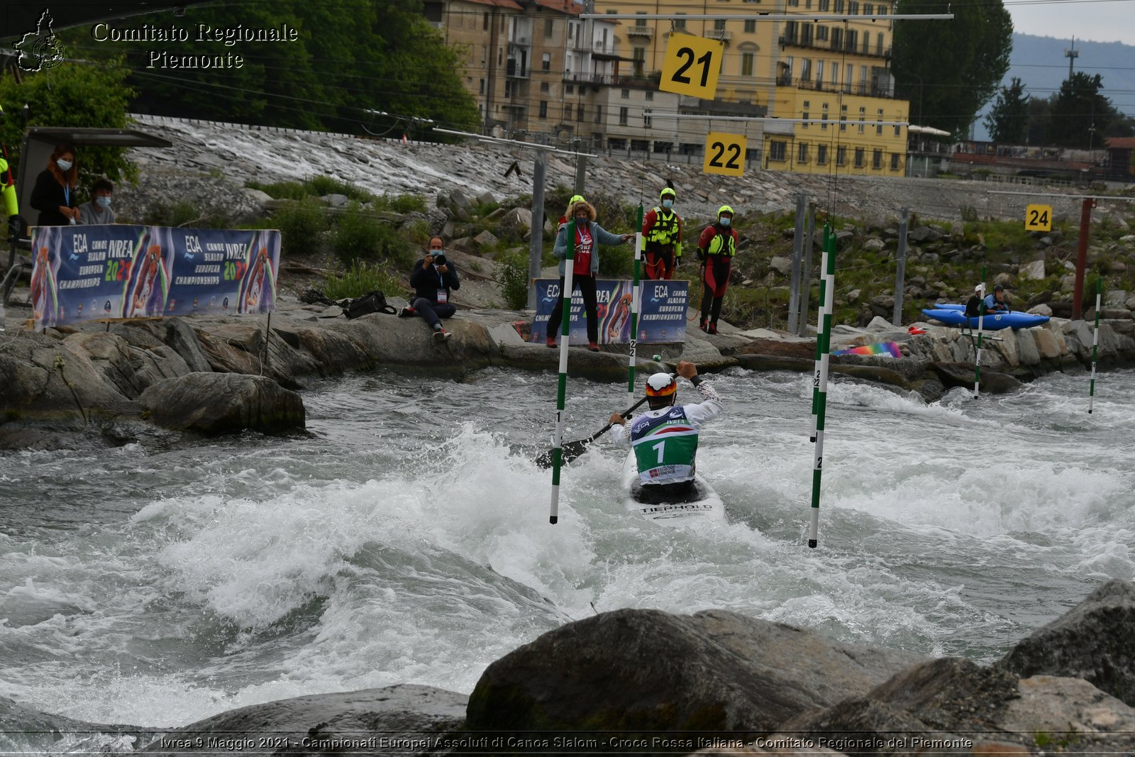 Ivrea 9 Maggio 2021 - Campionati Europei Assoluti di Canoa Slalom - Croce Rossa Italiana - Comitato Regionale del Piemonte