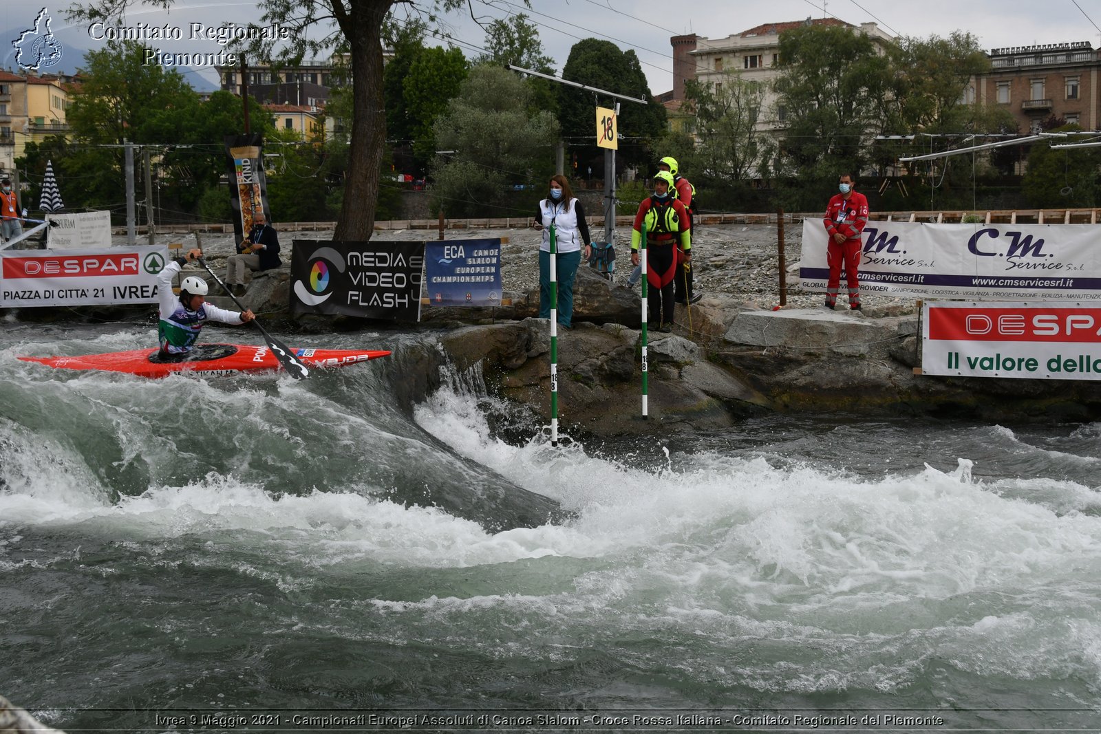 Ivrea 9 Maggio 2021 - Campionati Europei Assoluti di Canoa Slalom - Croce Rossa Italiana - Comitato Regionale del Piemonte