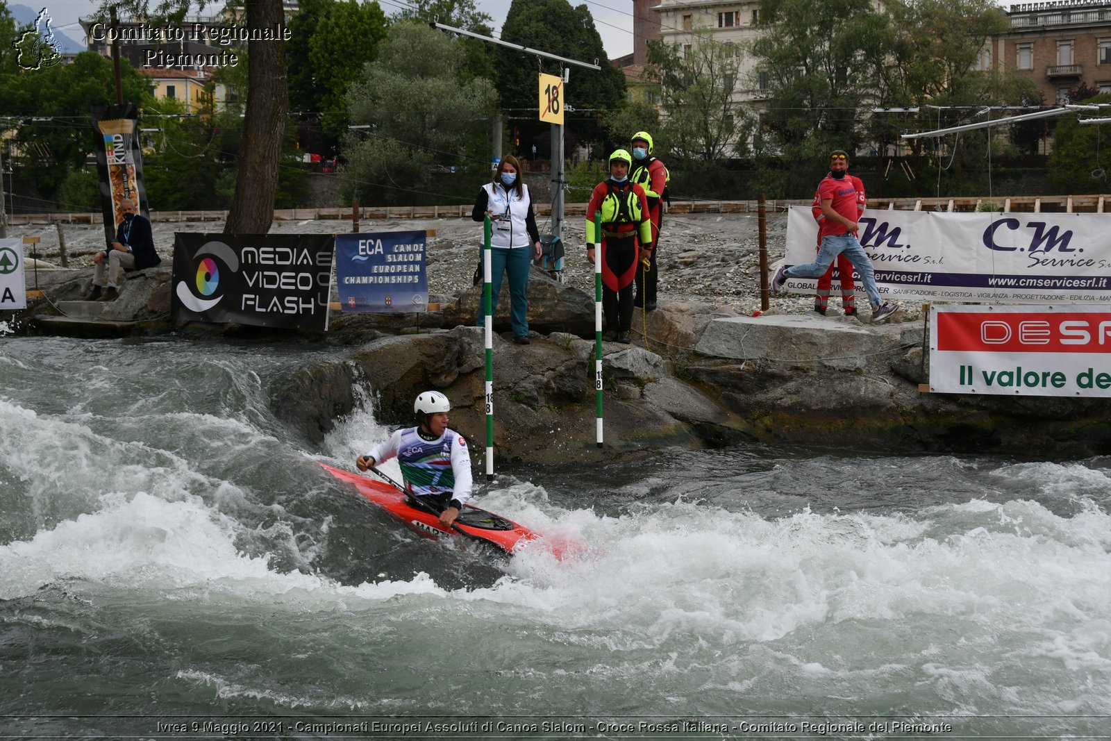 Ivrea 9 Maggio 2021 - Campionati Europei Assoluti di Canoa Slalom - Croce Rossa Italiana - Comitato Regionale del Piemonte