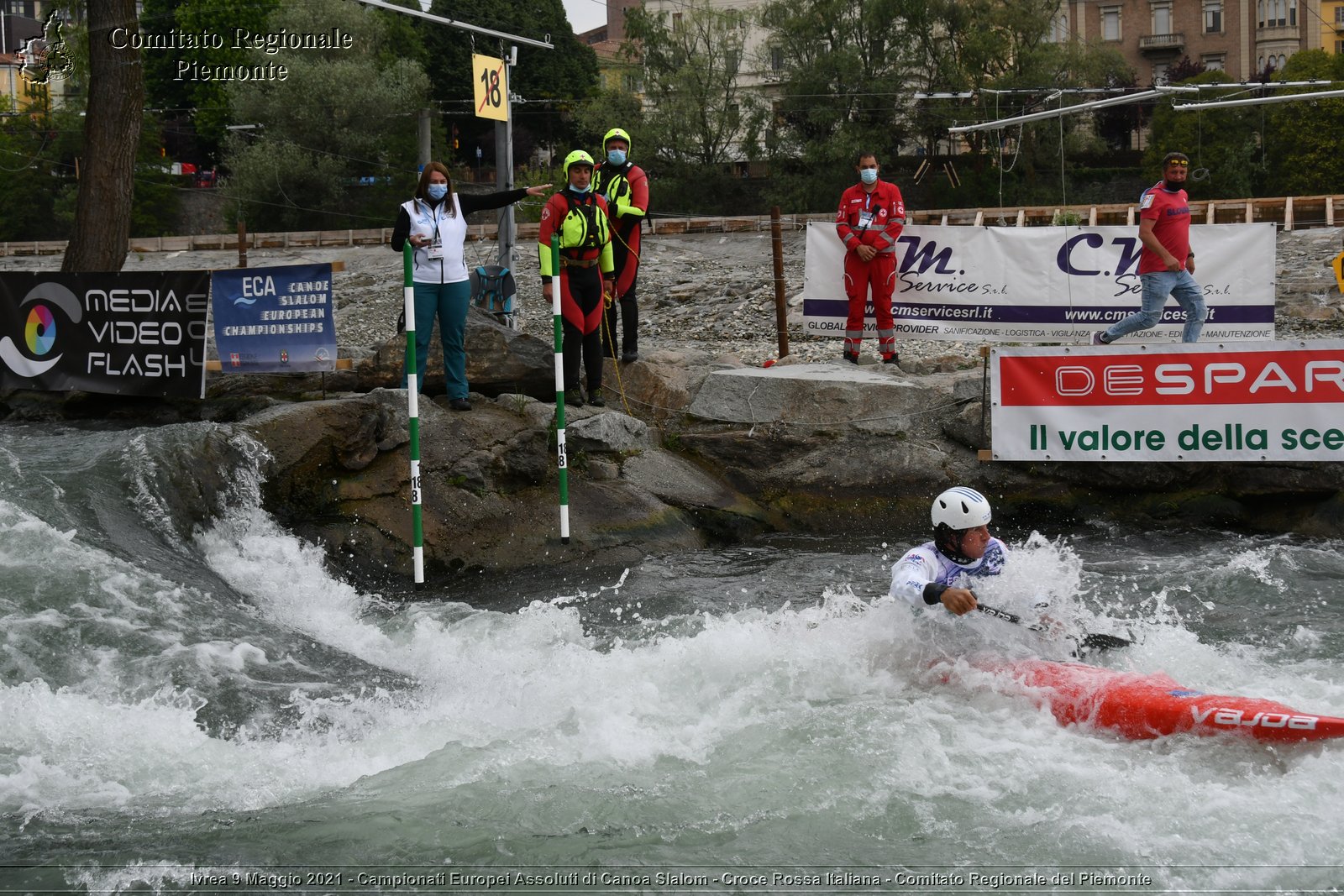 Ivrea 9 Maggio 2021 - Campionati Europei Assoluti di Canoa Slalom - Croce Rossa Italiana - Comitato Regionale del Piemonte