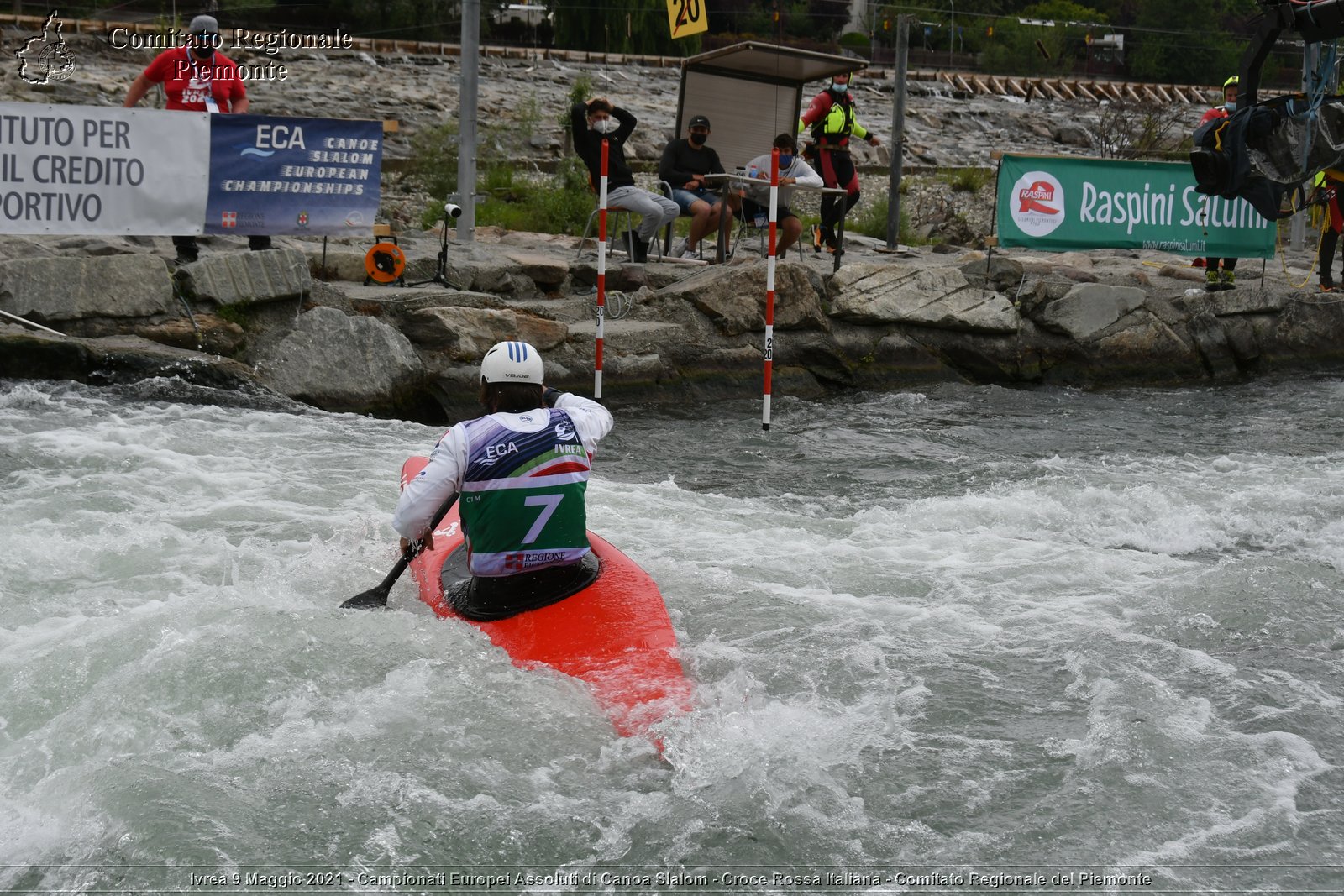 Ivrea 9 Maggio 2021 - Campionati Europei Assoluti di Canoa Slalom - Croce Rossa Italiana - Comitato Regionale del Piemonte