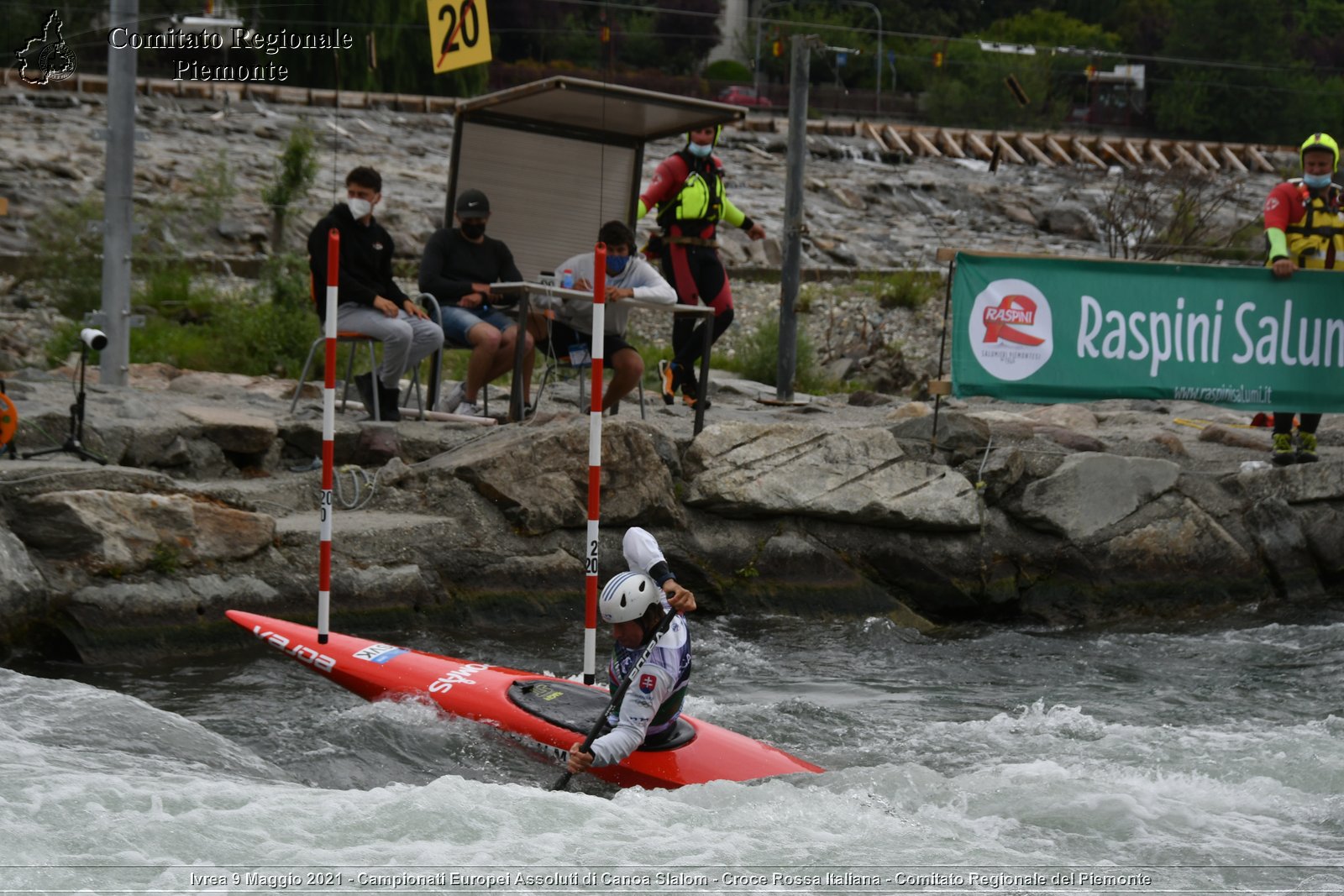 Ivrea 9 Maggio 2021 - Campionati Europei Assoluti di Canoa Slalom - Croce Rossa Italiana - Comitato Regionale del Piemonte