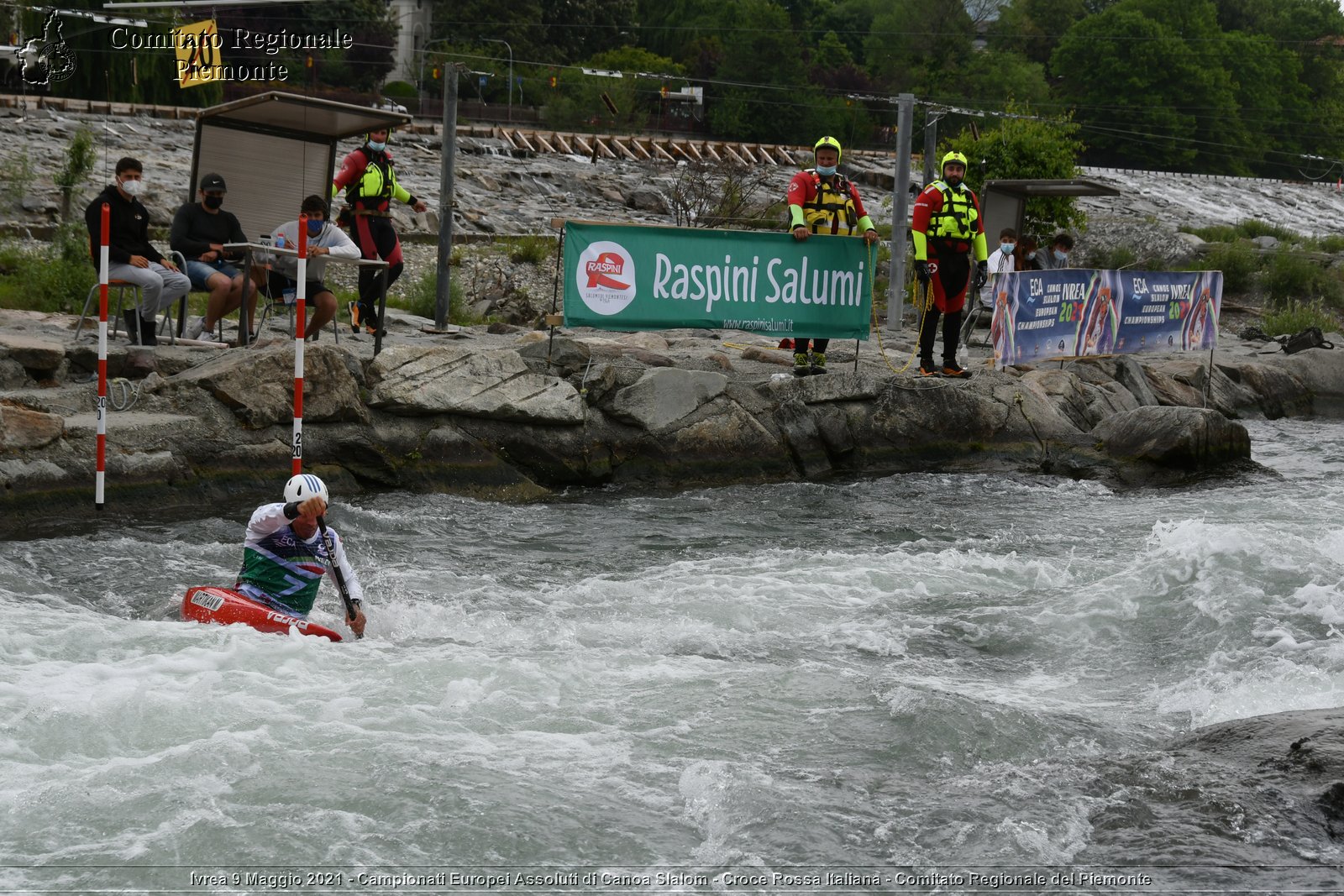 Ivrea 9 Maggio 2021 - Campionati Europei Assoluti di Canoa Slalom - Croce Rossa Italiana - Comitato Regionale del Piemonte