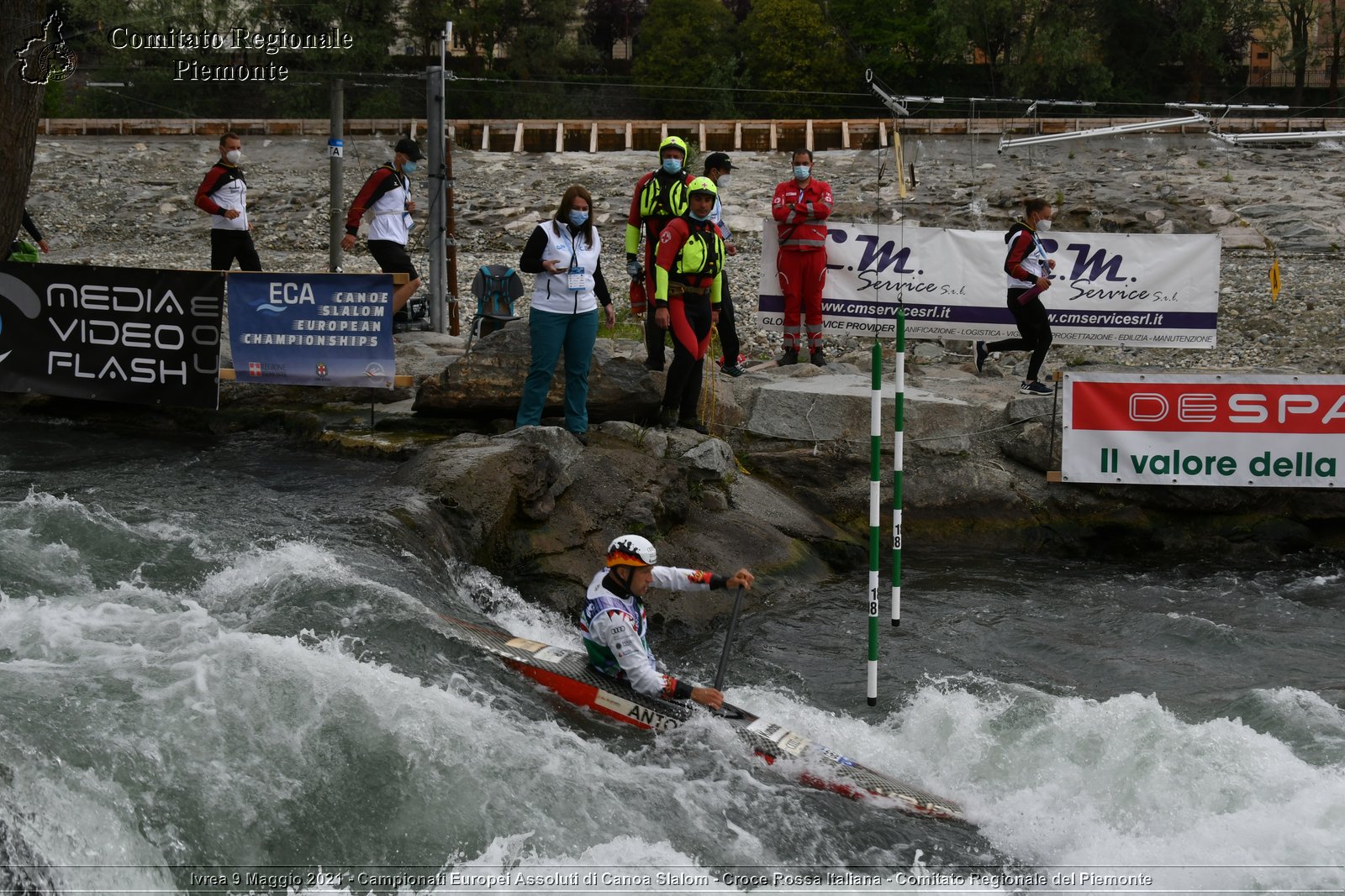 Ivrea 9 Maggio 2021 - Campionati Europei Assoluti di Canoa Slalom - Croce Rossa Italiana - Comitato Regionale del Piemonte