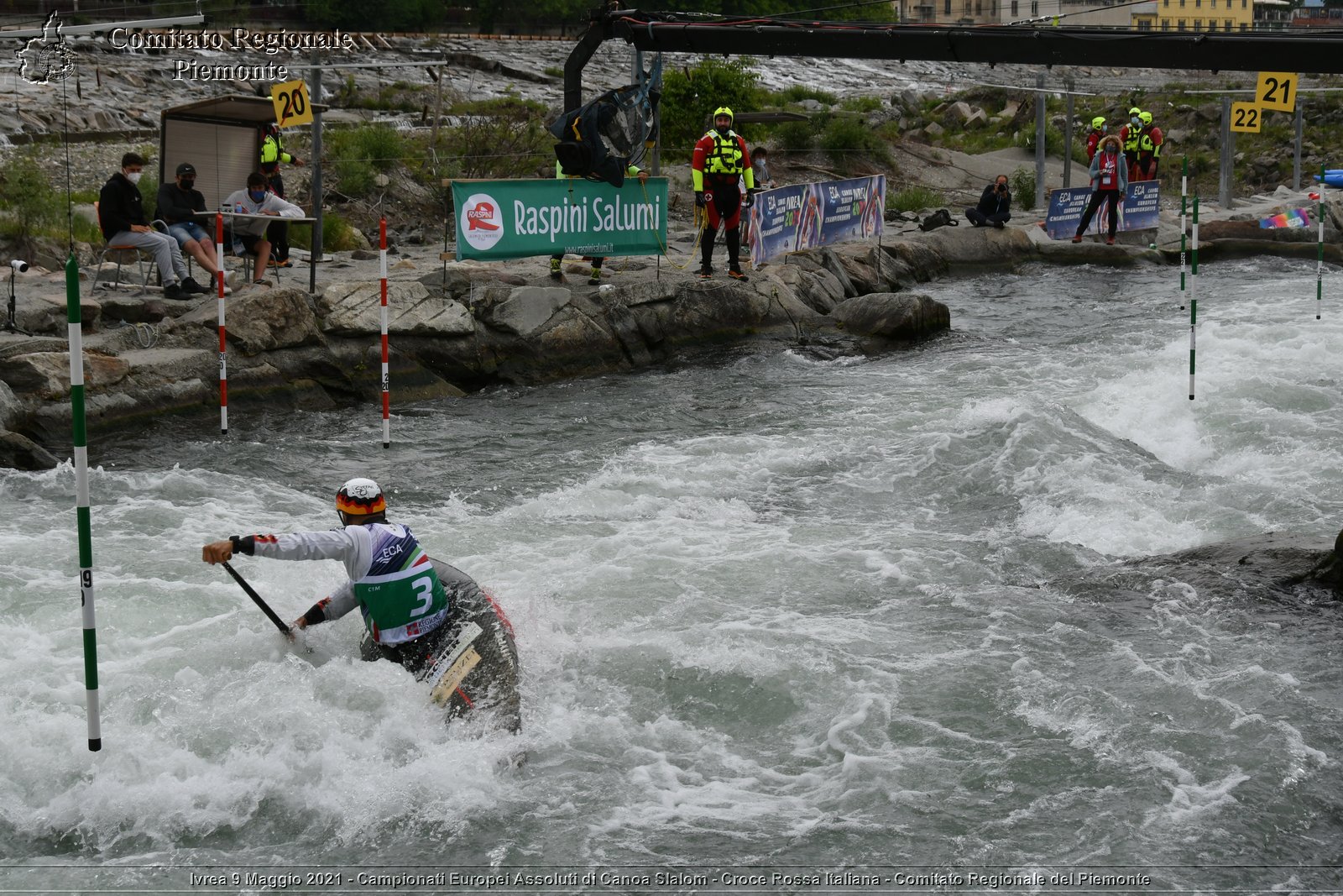 Ivrea 9 Maggio 2021 - Campionati Europei Assoluti di Canoa Slalom - Croce Rossa Italiana - Comitato Regionale del Piemonte