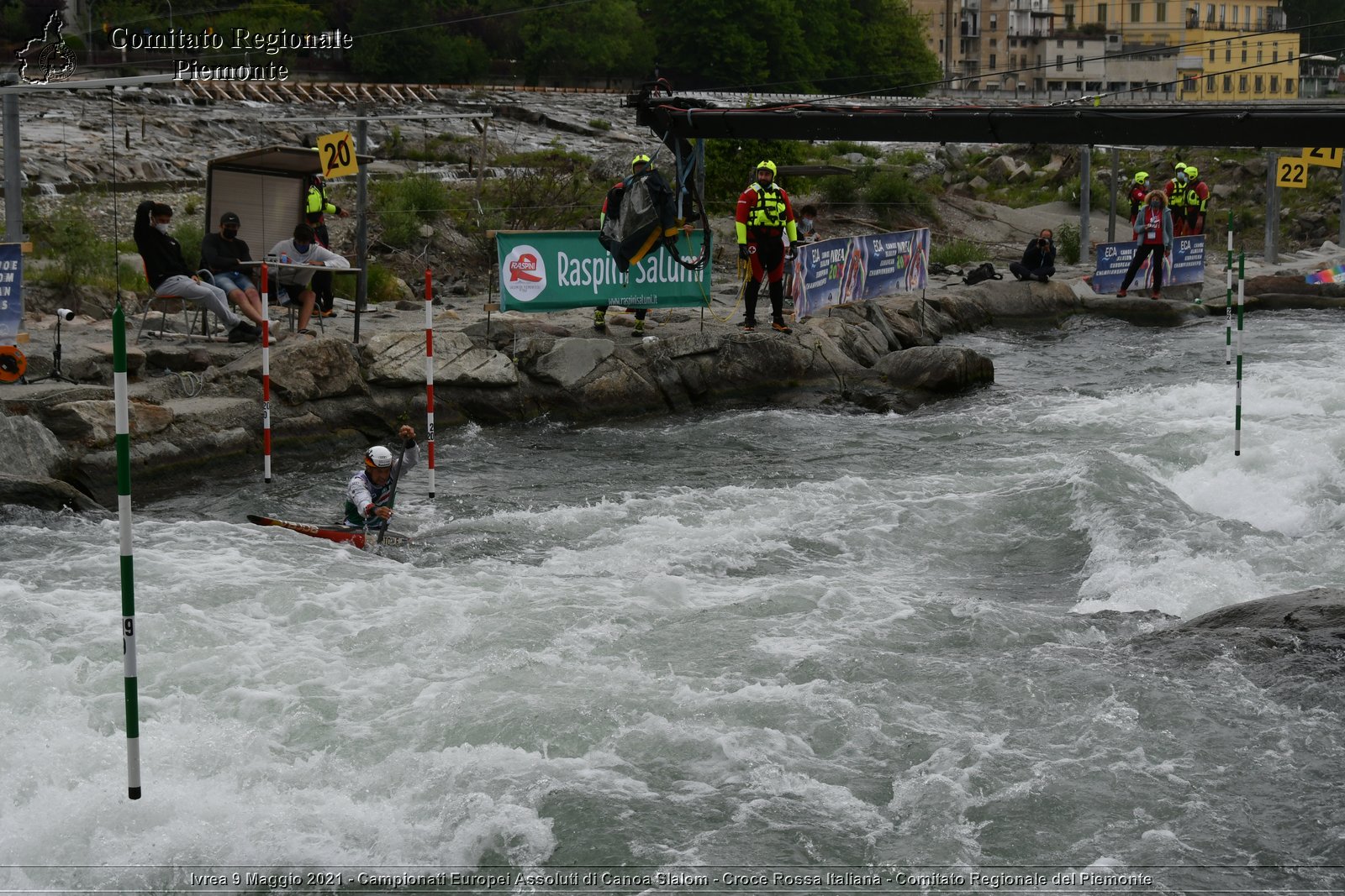 Ivrea 9 Maggio 2021 - Campionati Europei Assoluti di Canoa Slalom - Croce Rossa Italiana - Comitato Regionale del Piemonte