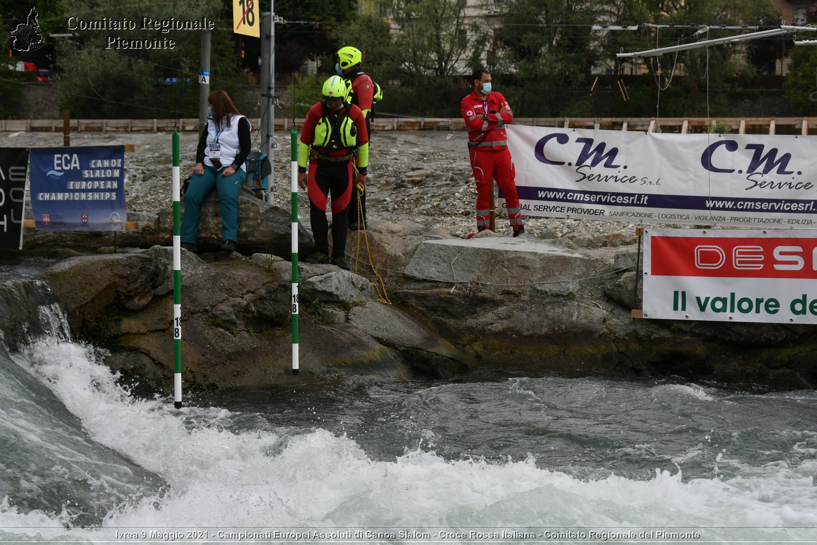 Ivrea 9 Maggio 2021 - Campionati Europei Assoluti di Canoa Slalom - Croce Rossa Italiana - Comitato Regionale del Piemonte