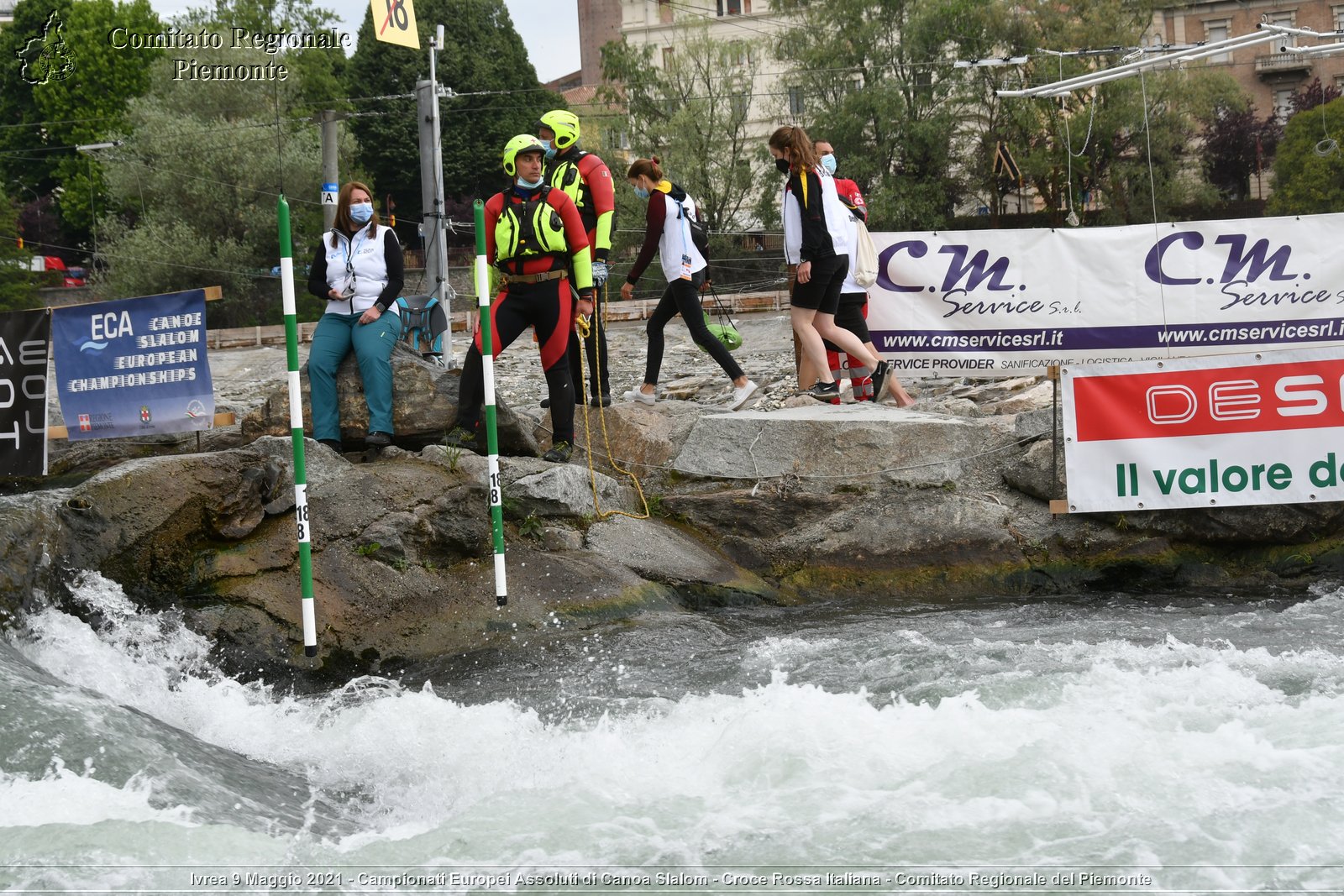 Ivrea 9 Maggio 2021 - Campionati Europei Assoluti di Canoa Slalom - Croce Rossa Italiana - Comitato Regionale del Piemonte