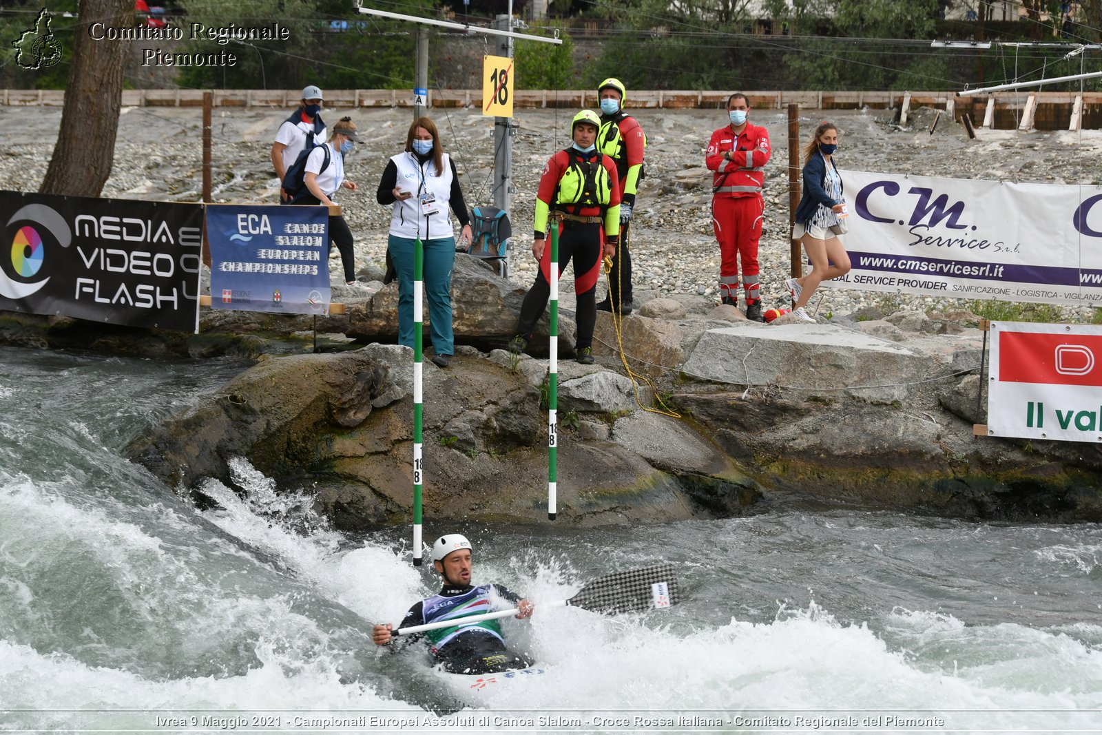 Ivrea 9 Maggio 2021 - Campionati Europei Assoluti di Canoa Slalom - Croce Rossa Italiana - Comitato Regionale del Piemonte