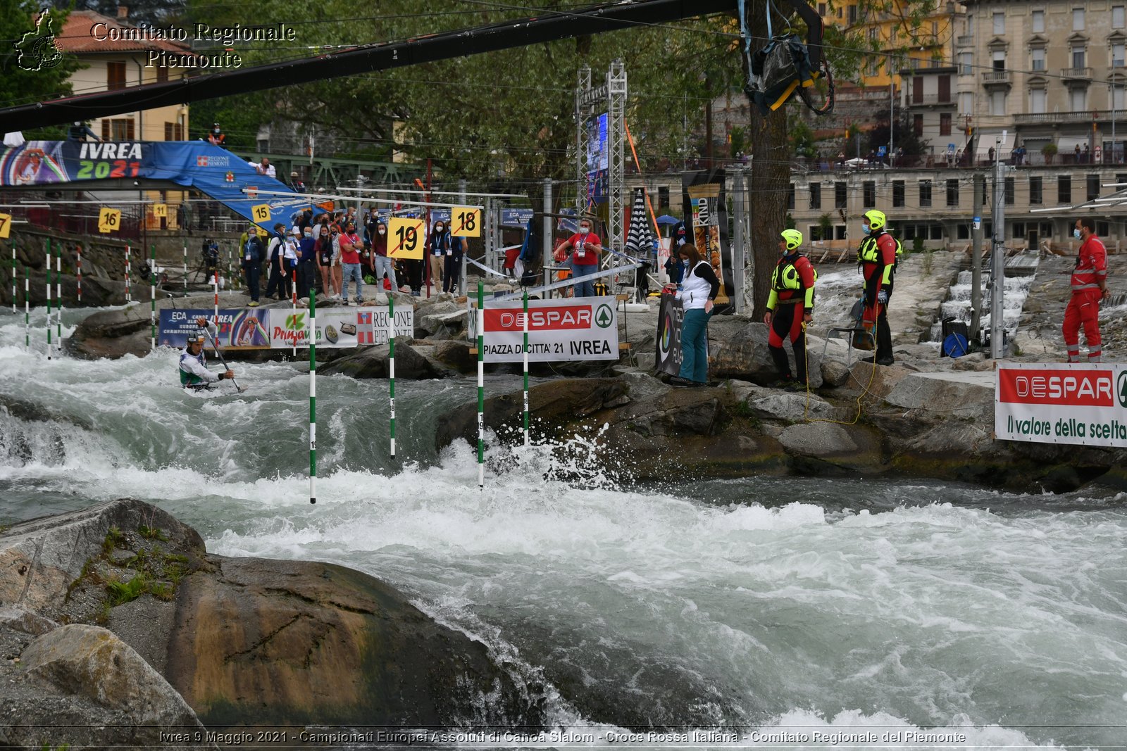 Ivrea 9 Maggio 2021 - Campionati Europei Assoluti di Canoa Slalom - Croce Rossa Italiana - Comitato Regionale del Piemonte