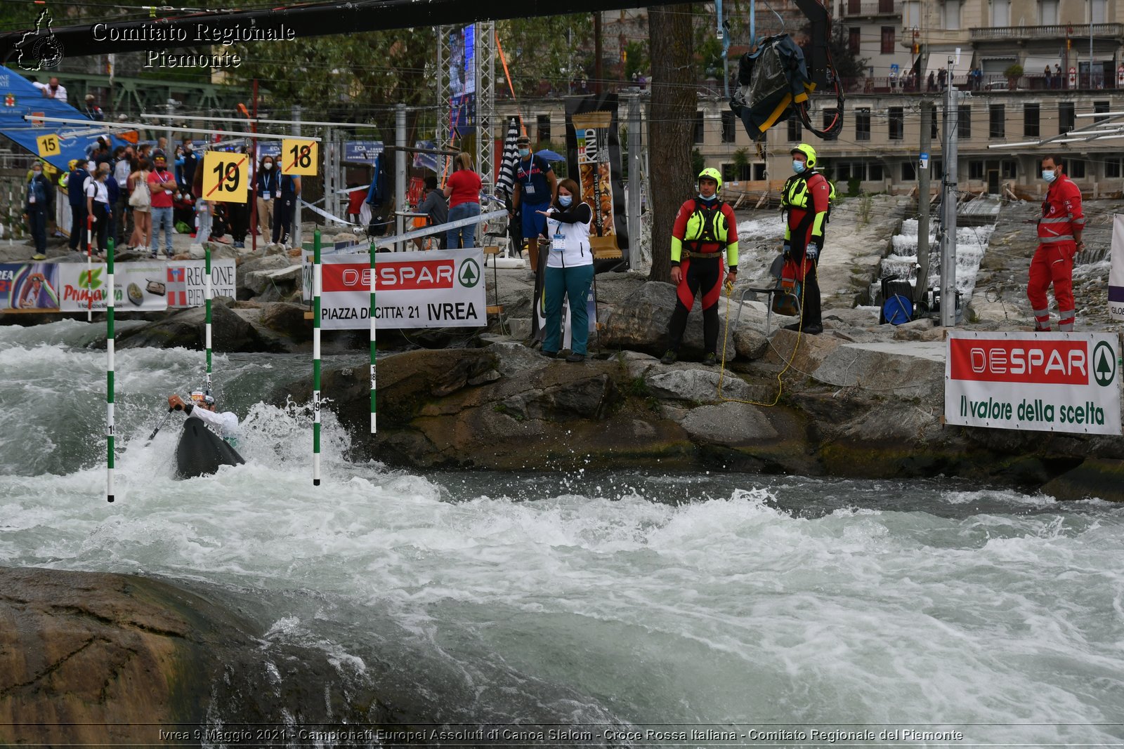 Ivrea 9 Maggio 2021 - Campionati Europei Assoluti di Canoa Slalom - Croce Rossa Italiana - Comitato Regionale del Piemonte