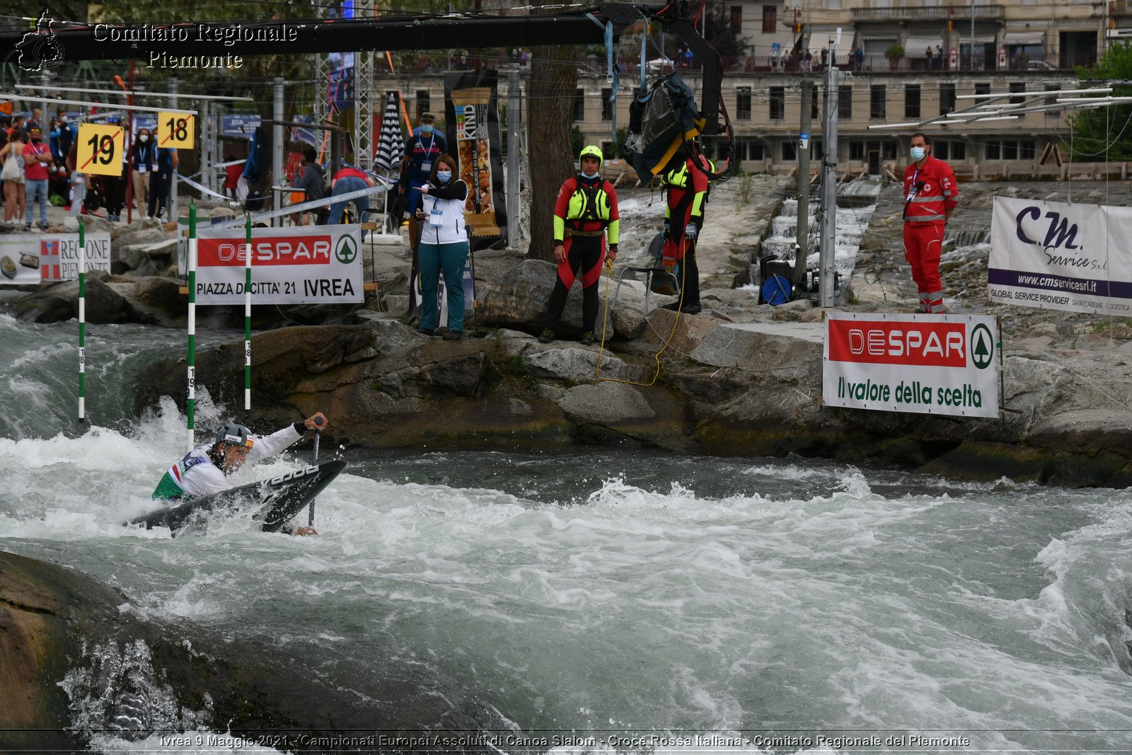 Ivrea 9 Maggio 2021 - Campionati Europei Assoluti di Canoa Slalom - Croce Rossa Italiana - Comitato Regionale del Piemonte