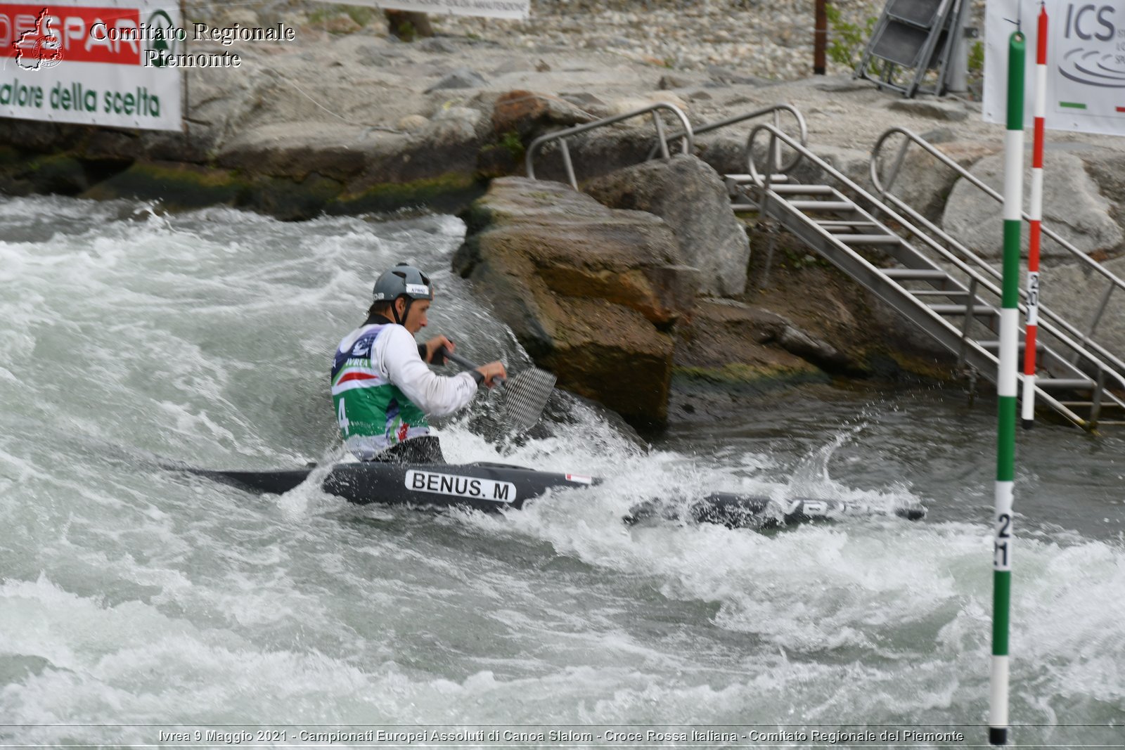 Ivrea 9 Maggio 2021 - Campionati Europei Assoluti di Canoa Slalom - Croce Rossa Italiana - Comitato Regionale del Piemonte