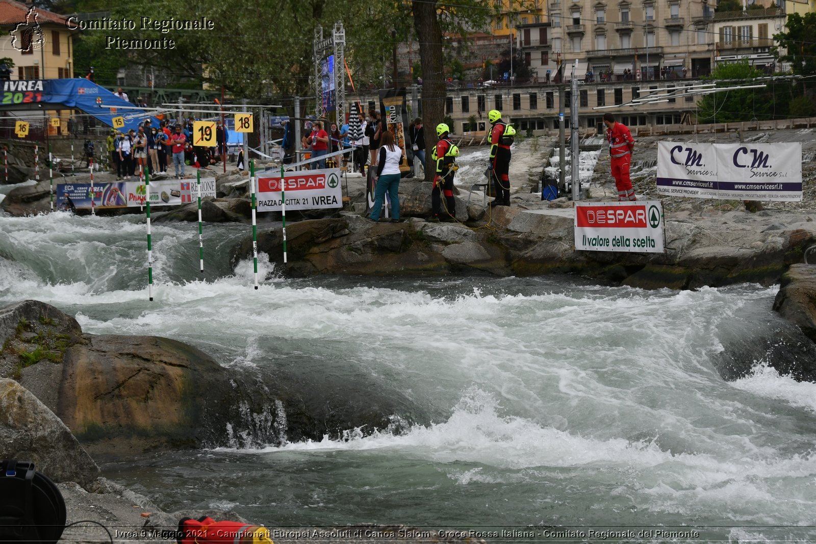 Ivrea 9 Maggio 2021 - Campionati Europei Assoluti di Canoa Slalom - Croce Rossa Italiana - Comitato Regionale del Piemonte