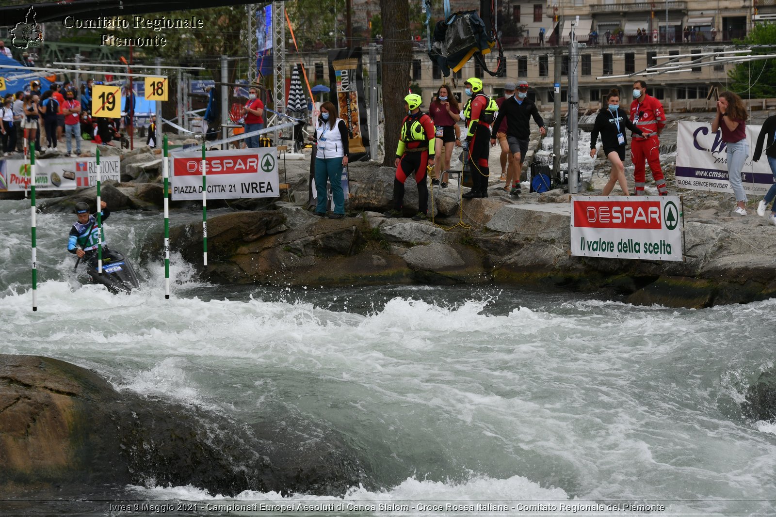 Ivrea 9 Maggio 2021 - Campionati Europei Assoluti di Canoa Slalom - Croce Rossa Italiana - Comitato Regionale del Piemonte