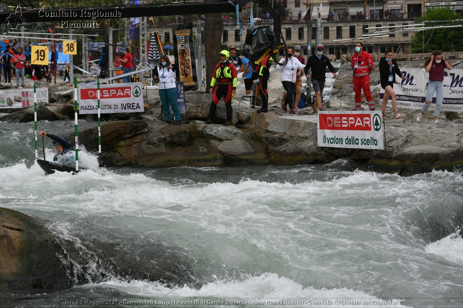 Ivrea 9 Maggio 2021 - Campionati Europei Assoluti di Canoa Slalom - Croce Rossa Italiana - Comitato Regionale del Piemonte