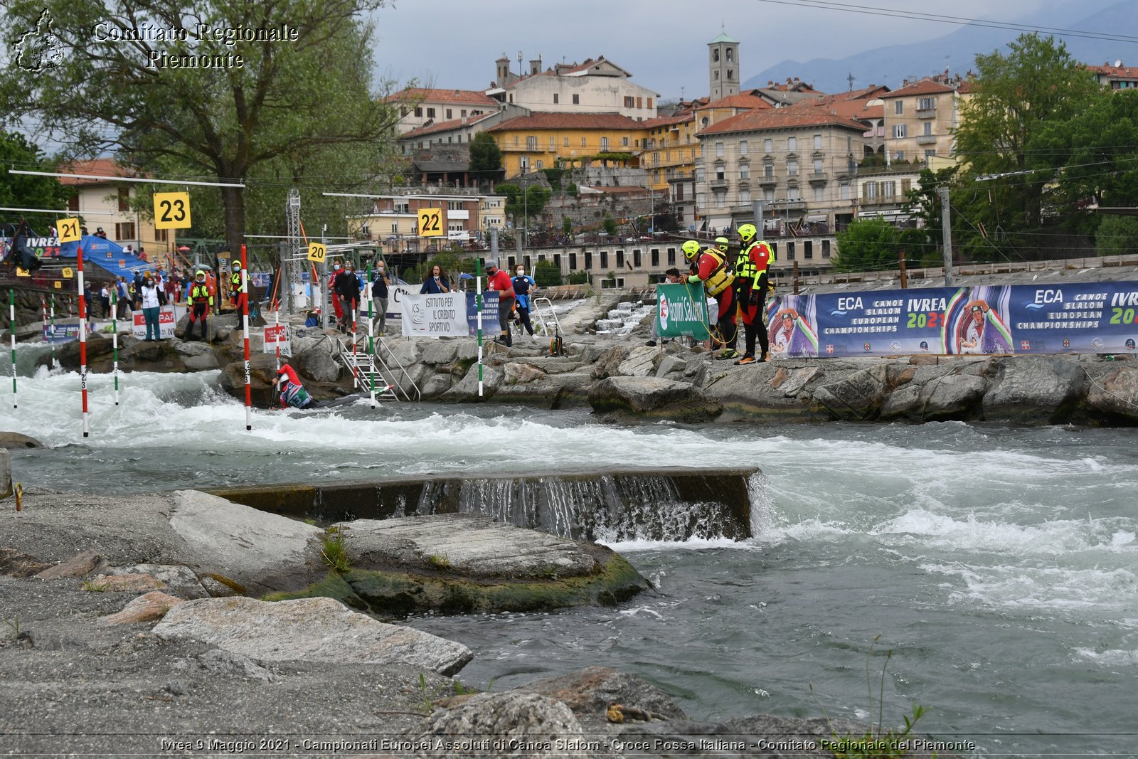 Ivrea 9 Maggio 2021 - Campionati Europei Assoluti di Canoa Slalom - Croce Rossa Italiana - Comitato Regionale del Piemonte