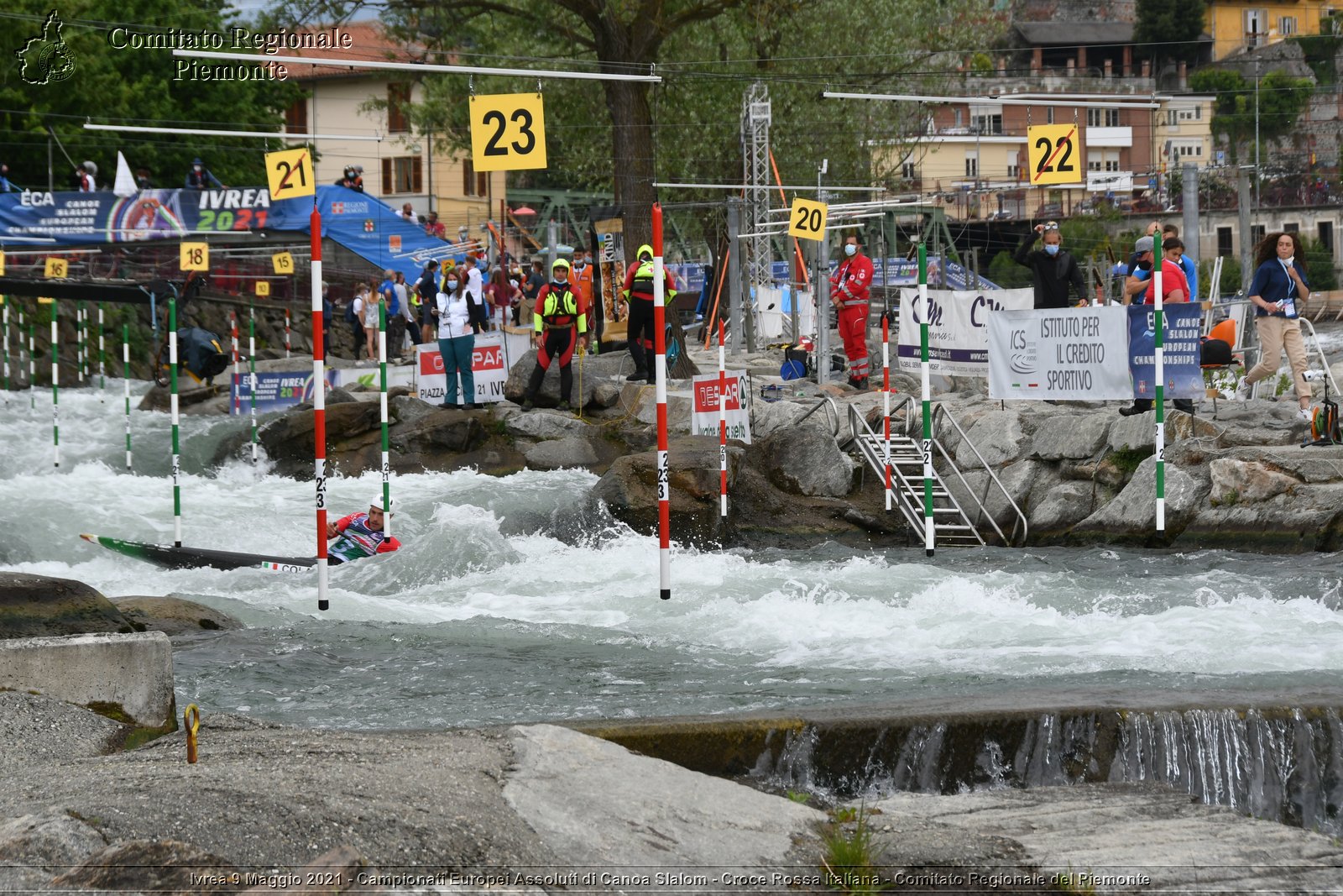 Ivrea 9 Maggio 2021 - Campionati Europei Assoluti di Canoa Slalom - Croce Rossa Italiana - Comitato Regionale del Piemonte