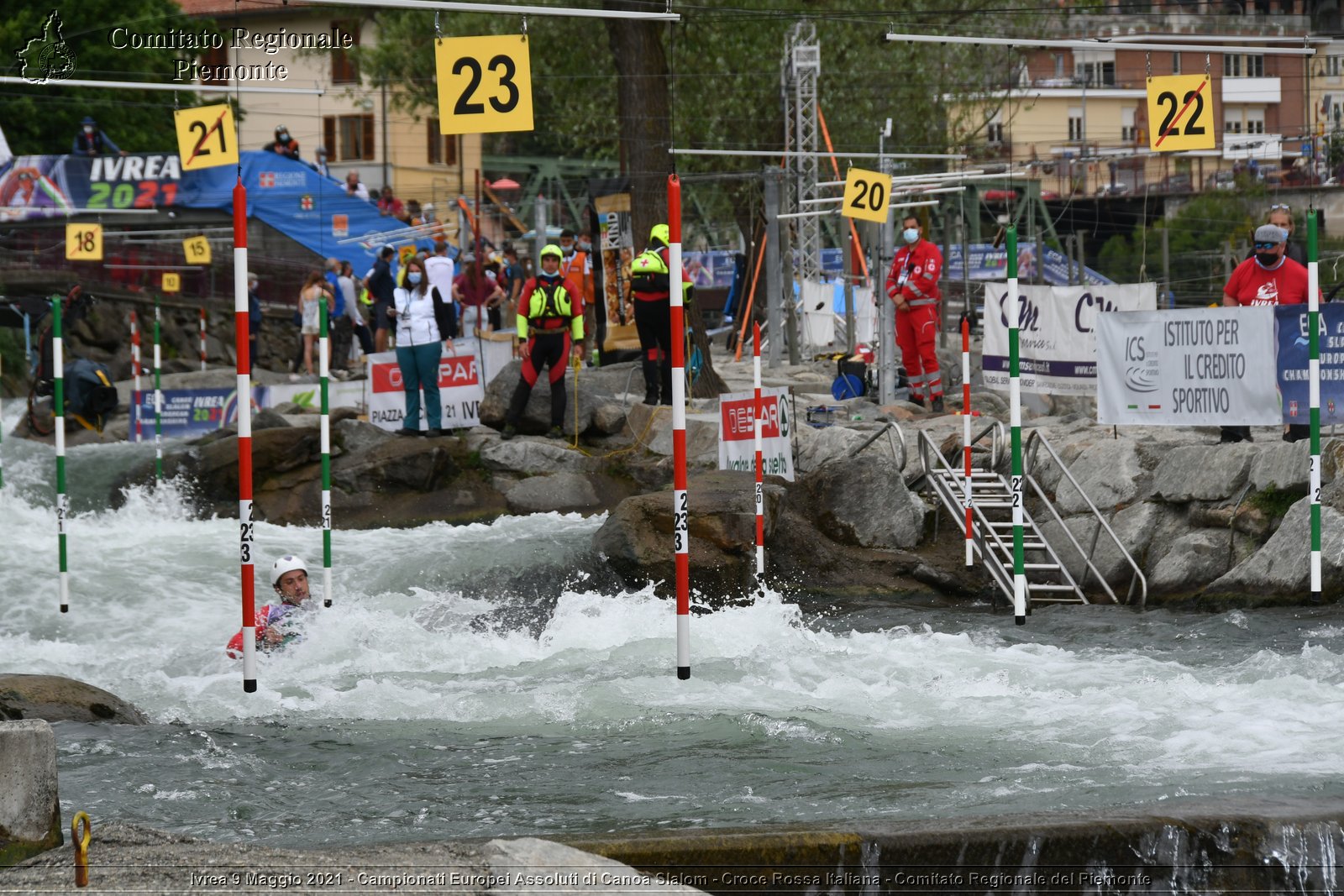 Ivrea 9 Maggio 2021 - Campionati Europei Assoluti di Canoa Slalom - Croce Rossa Italiana - Comitato Regionale del Piemonte