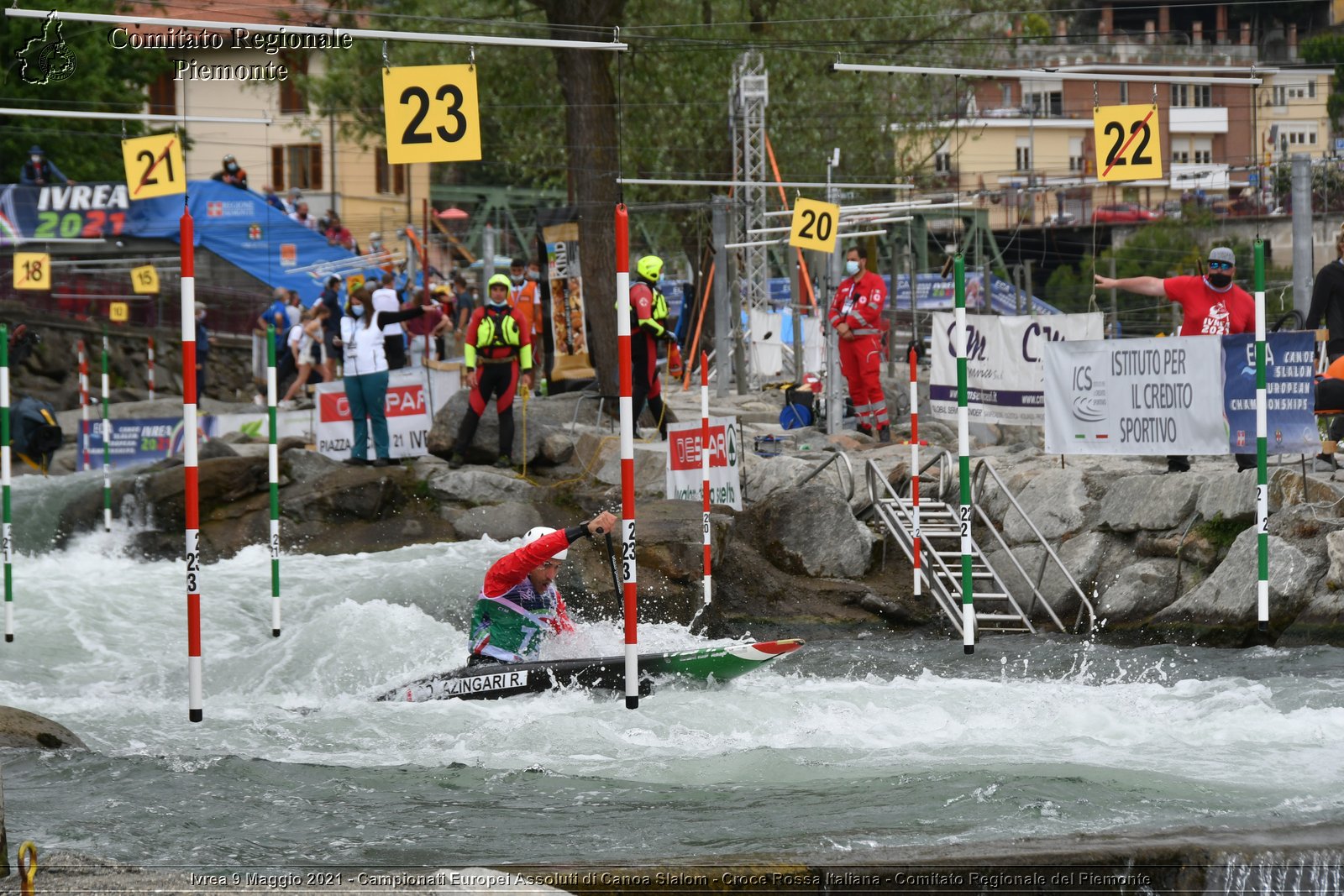 Ivrea 9 Maggio 2021 - Campionati Europei Assoluti di Canoa Slalom - Croce Rossa Italiana - Comitato Regionale del Piemonte