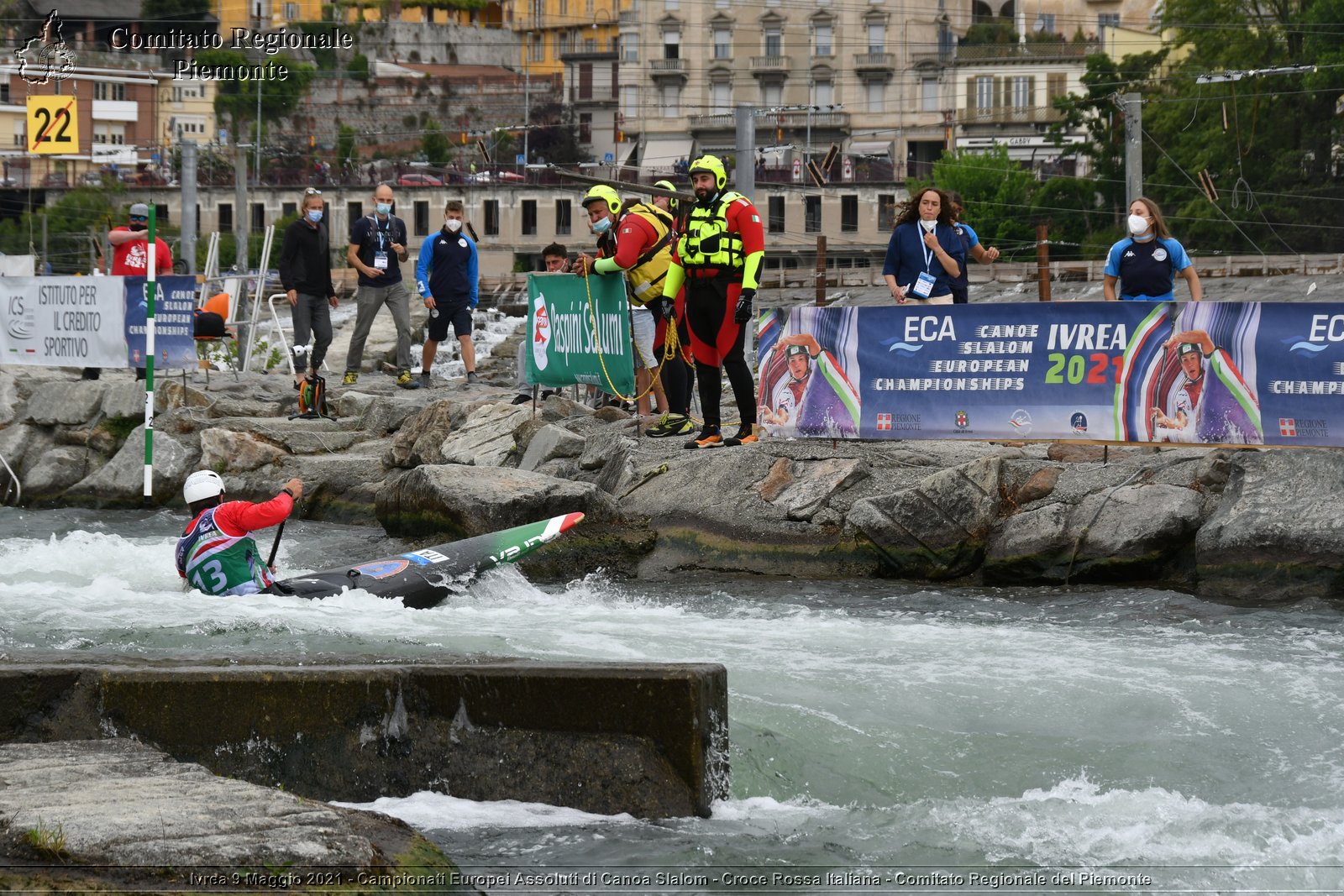 Ivrea 9 Maggio 2021 - Campionati Europei Assoluti di Canoa Slalom - Croce Rossa Italiana - Comitato Regionale del Piemonte