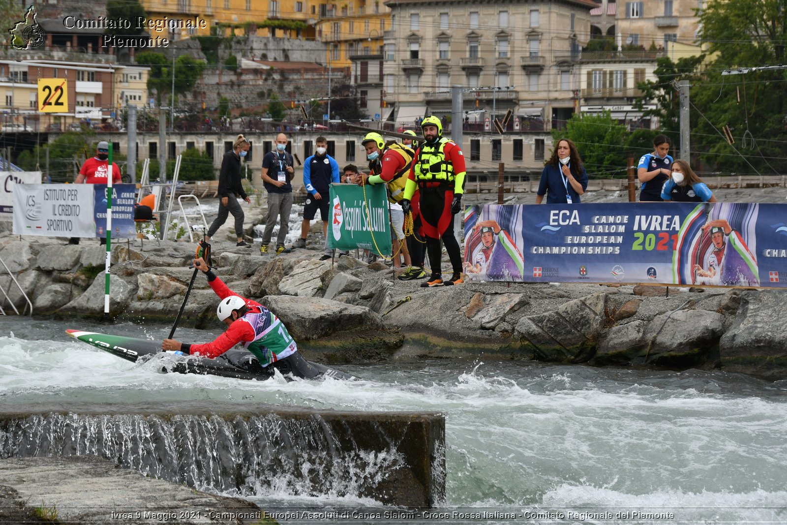 Ivrea 9 Maggio 2021 - Campionati Europei Assoluti di Canoa Slalom - Croce Rossa Italiana - Comitato Regionale del Piemonte