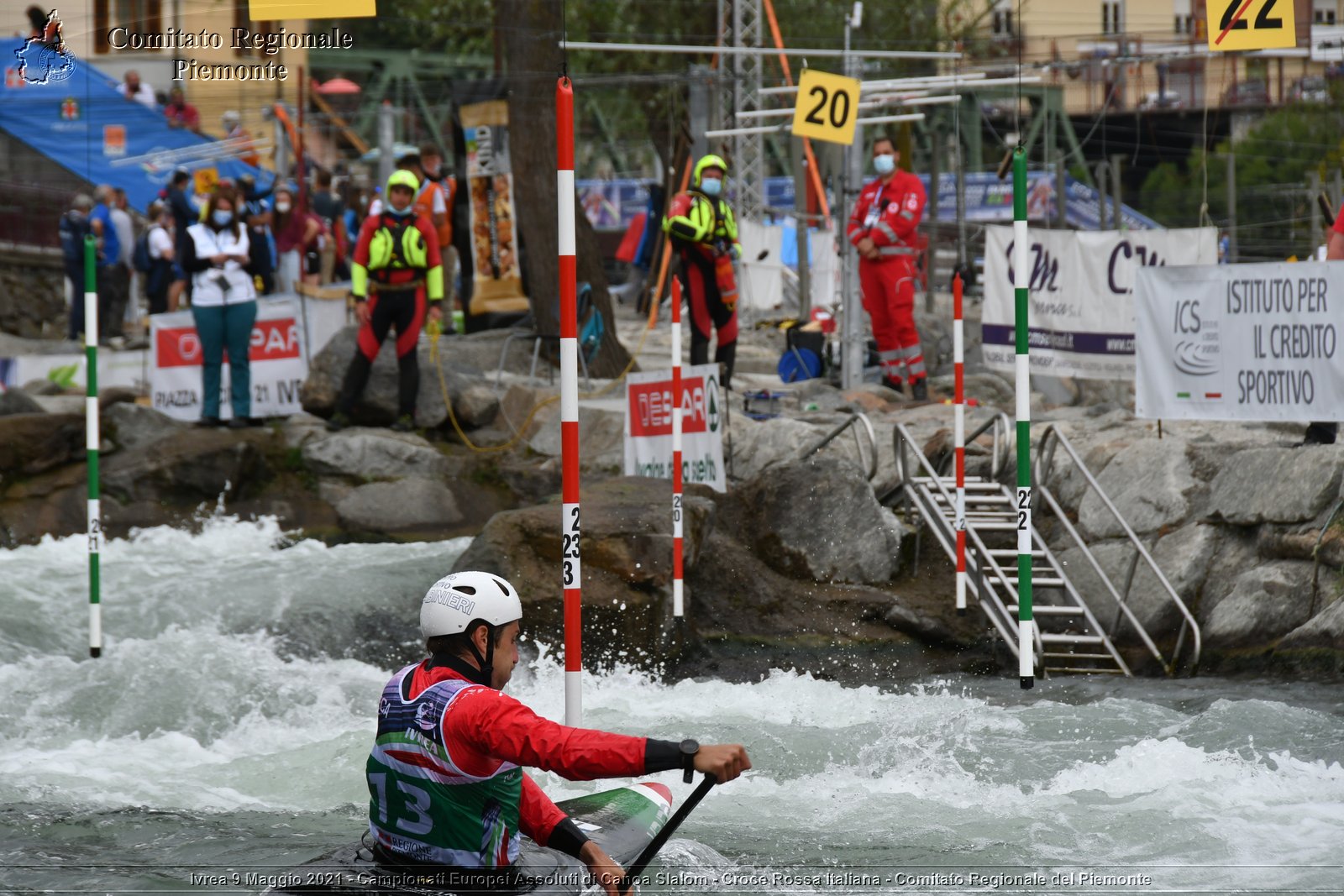 Ivrea 9 Maggio 2021 - Campionati Europei Assoluti di Canoa Slalom - Croce Rossa Italiana - Comitato Regionale del Piemonte