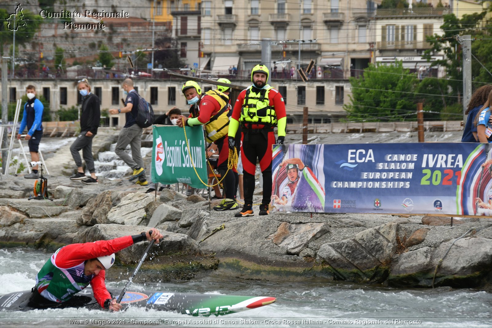 Ivrea 9 Maggio 2021 - Campionati Europei Assoluti di Canoa Slalom - Croce Rossa Italiana - Comitato Regionale del Piemonte