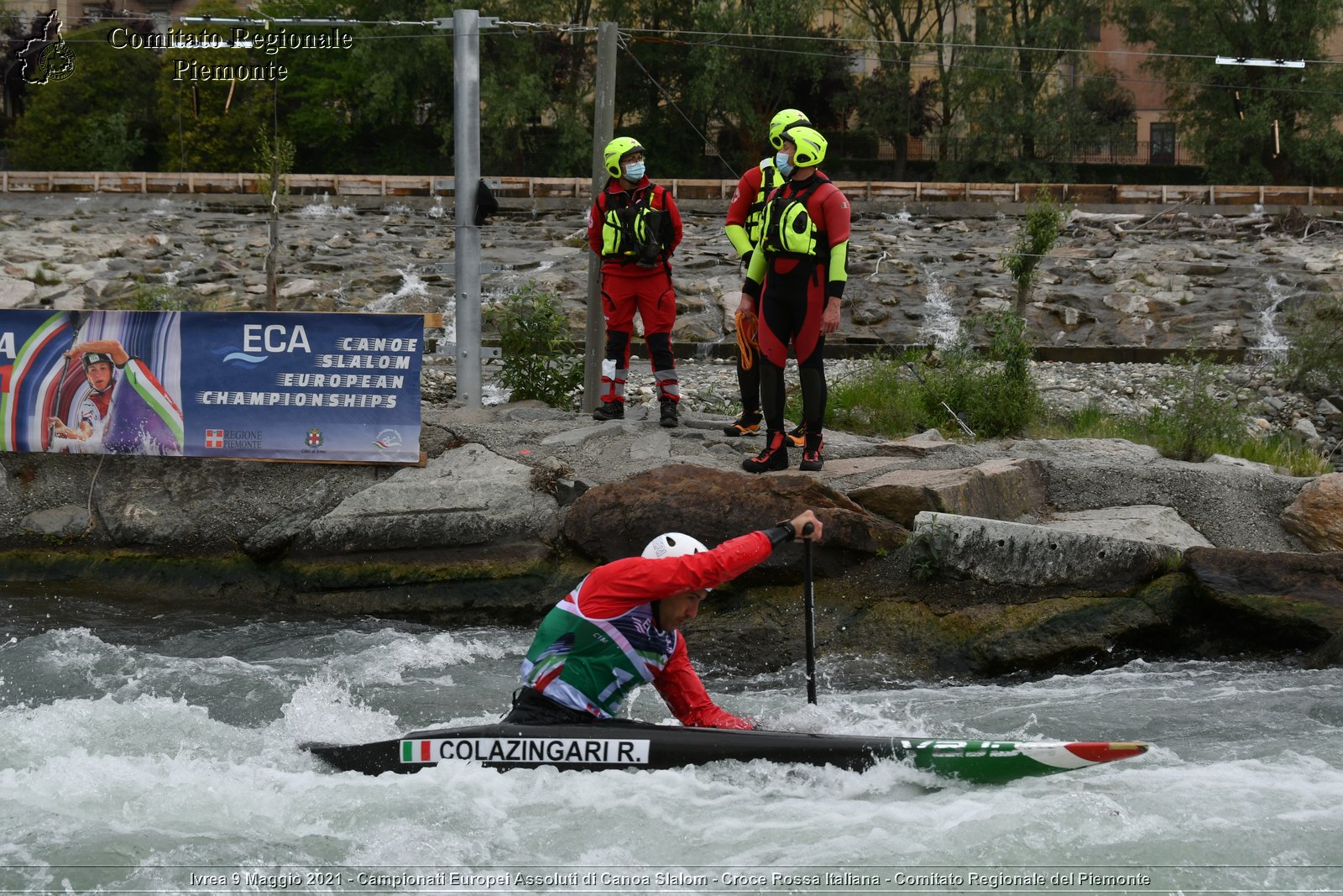 Ivrea 9 Maggio 2021 - Campionati Europei Assoluti di Canoa Slalom - Croce Rossa Italiana - Comitato Regionale del Piemonte