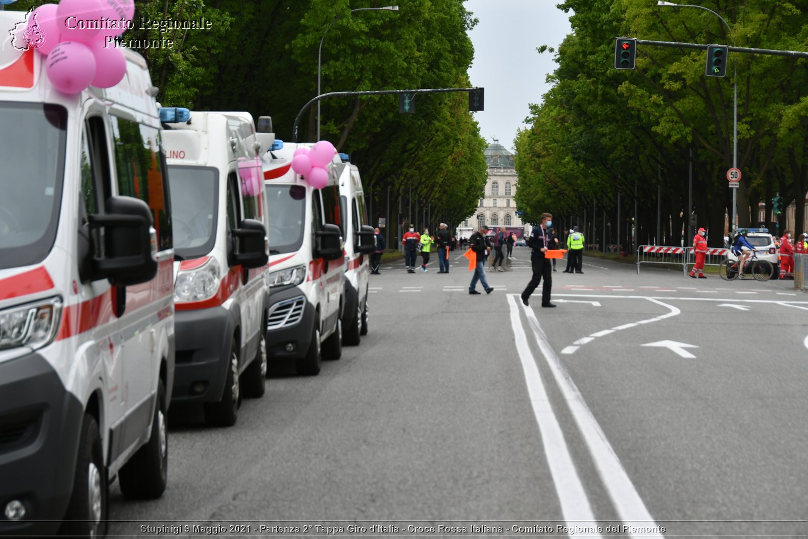 Stupinigi 9 Maggio 2021 - Partenza 2° Tappa Giro d'Italia - Croce Rossa Italiana - Comitato Regionale del Piemonte