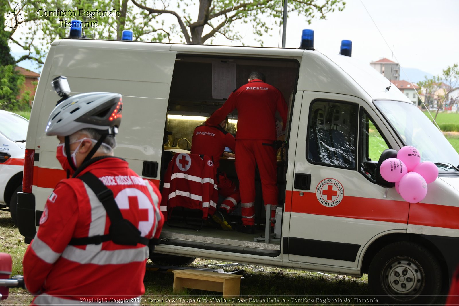 Stupinigi 9 Maggio 2021 - Partenza 2° Tappa Giro d'Italia - Croce Rossa Italiana - Comitato Regionale del Piemonte