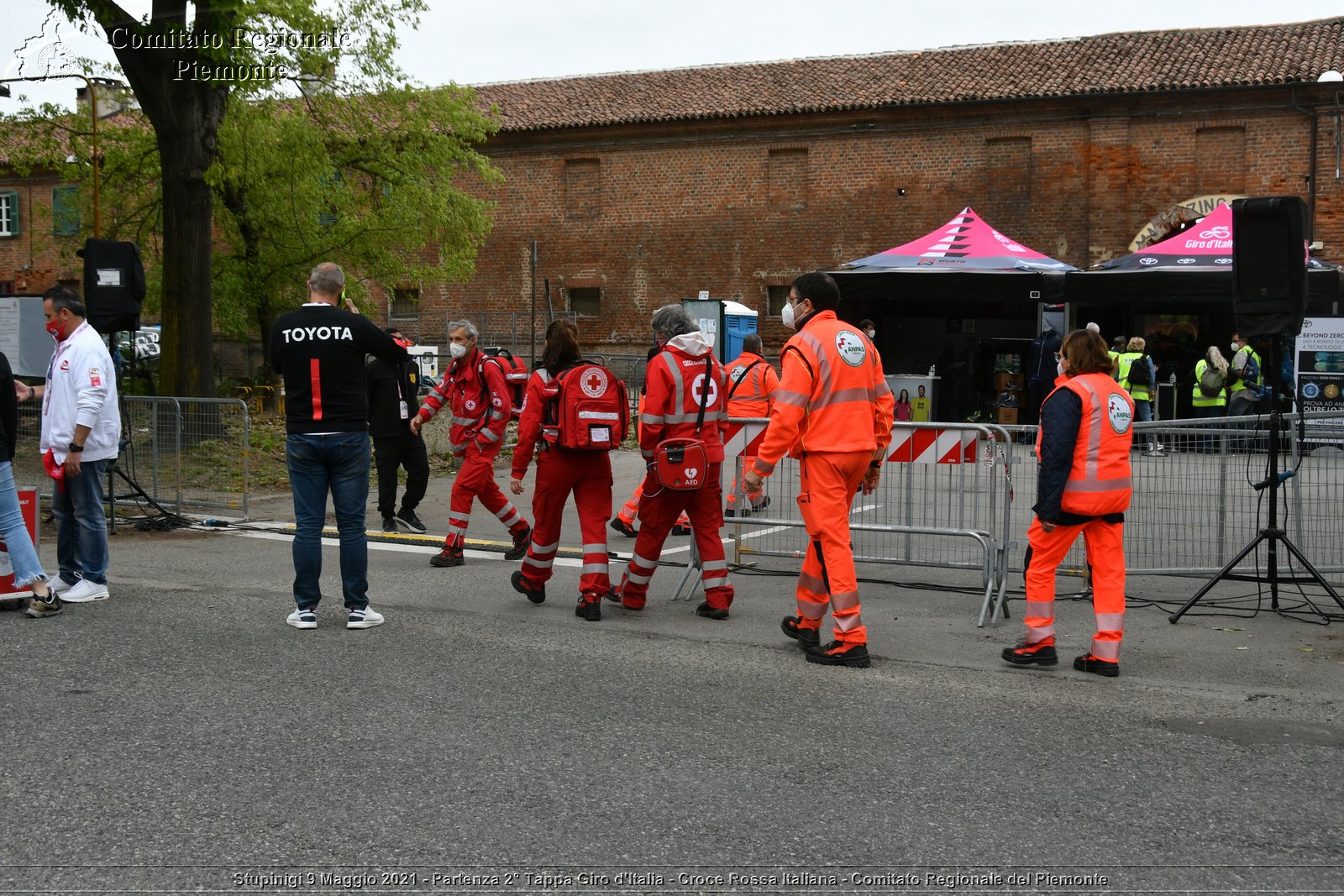 Stupinigi 9 Maggio 2021 - Partenza 2° Tappa Giro d'Italia - Croce Rossa Italiana - Comitato Regionale del Piemonte