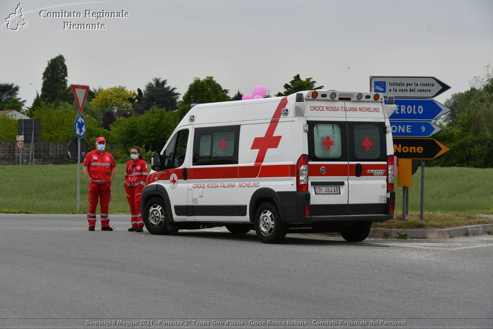 Stupinigi 9 Maggio 2021 - Partenza 2° Tappa Giro d'Italia - Croce Rossa Italiana - Comitato Regionale del Piemonte