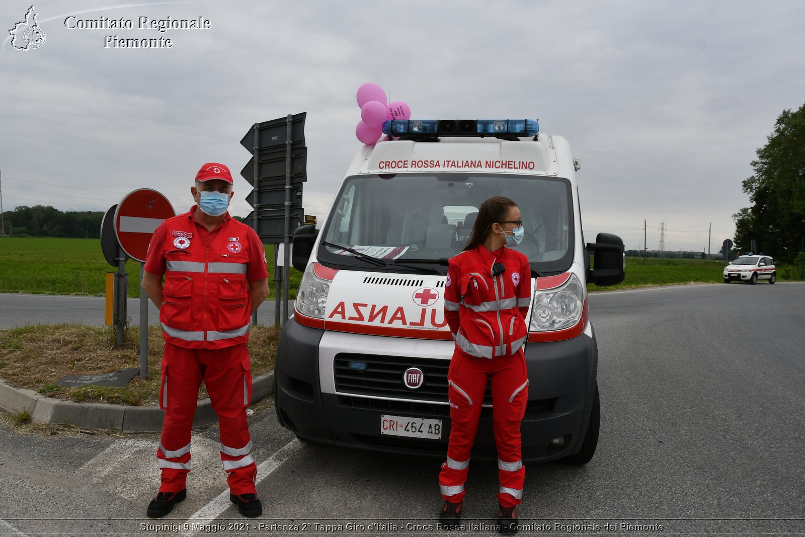 Stupinigi 9 Maggio 2021 - Partenza 2° Tappa Giro d'Italia - Croce Rossa Italiana - Comitato Regionale del Piemonte