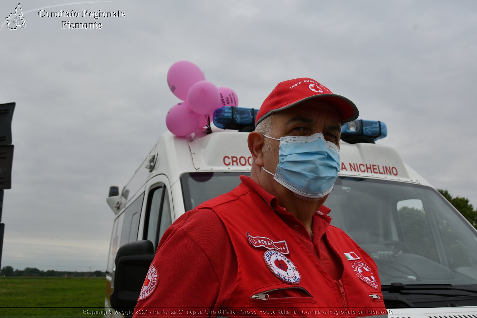 Stupinigi 9 Maggio 2021 - Partenza 2° Tappa Giro d'Italia - Croce Rossa Italiana - Comitato Regionale del Piemonte