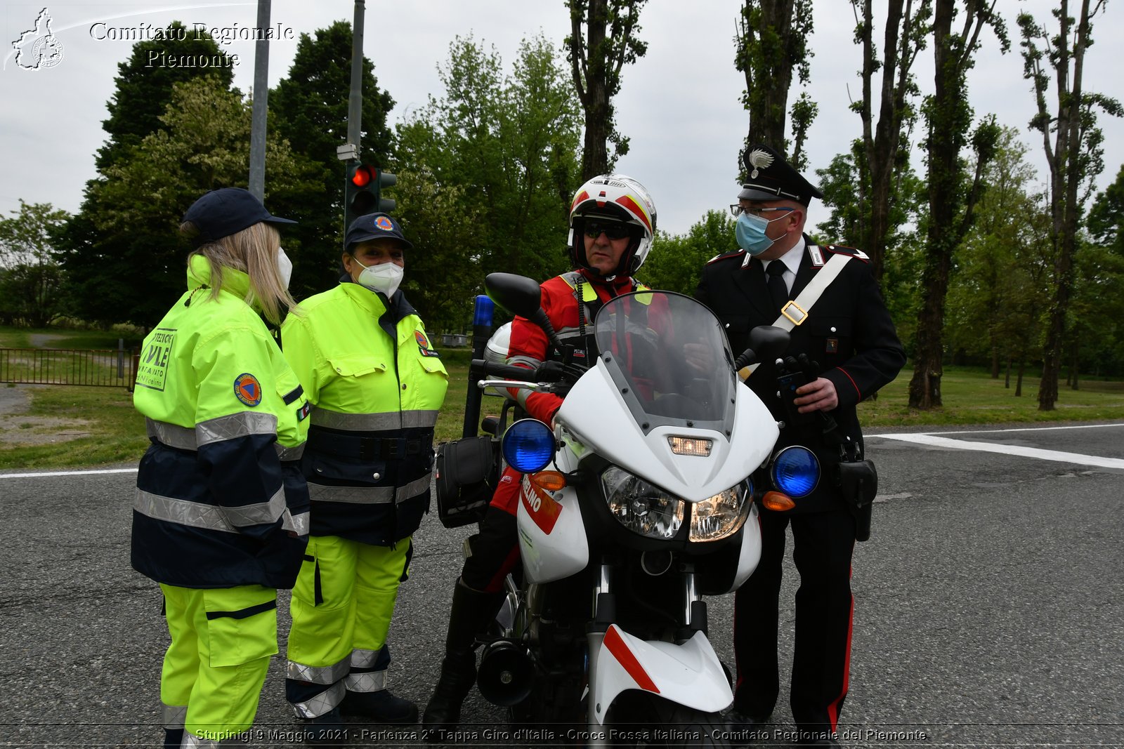 Stupinigi 9 Maggio 2021 - Partenza 2° Tappa Giro d'Italia - Croce Rossa Italiana - Comitato Regionale del Piemonte