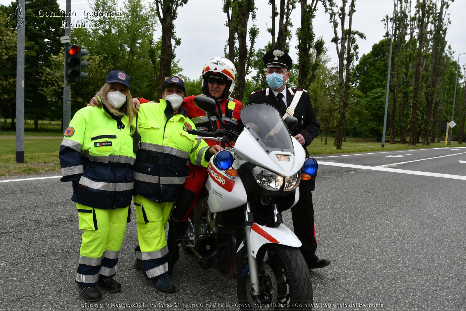 Stupinigi 9 Maggio 2021 - Partenza 2° Tappa Giro d'Italia - Croce Rossa Italiana - Comitato Regionale del Piemonte