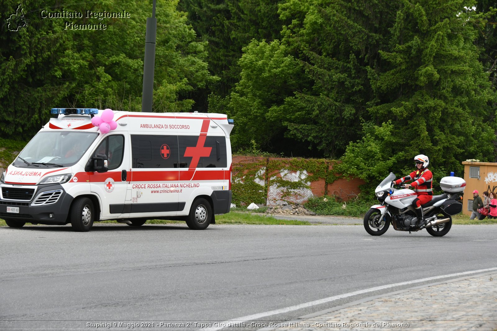 Stupinigi 9 Maggio 2021 - Partenza 2° Tappa Giro d'Italia - Croce Rossa Italiana - Comitato Regionale del Piemonte