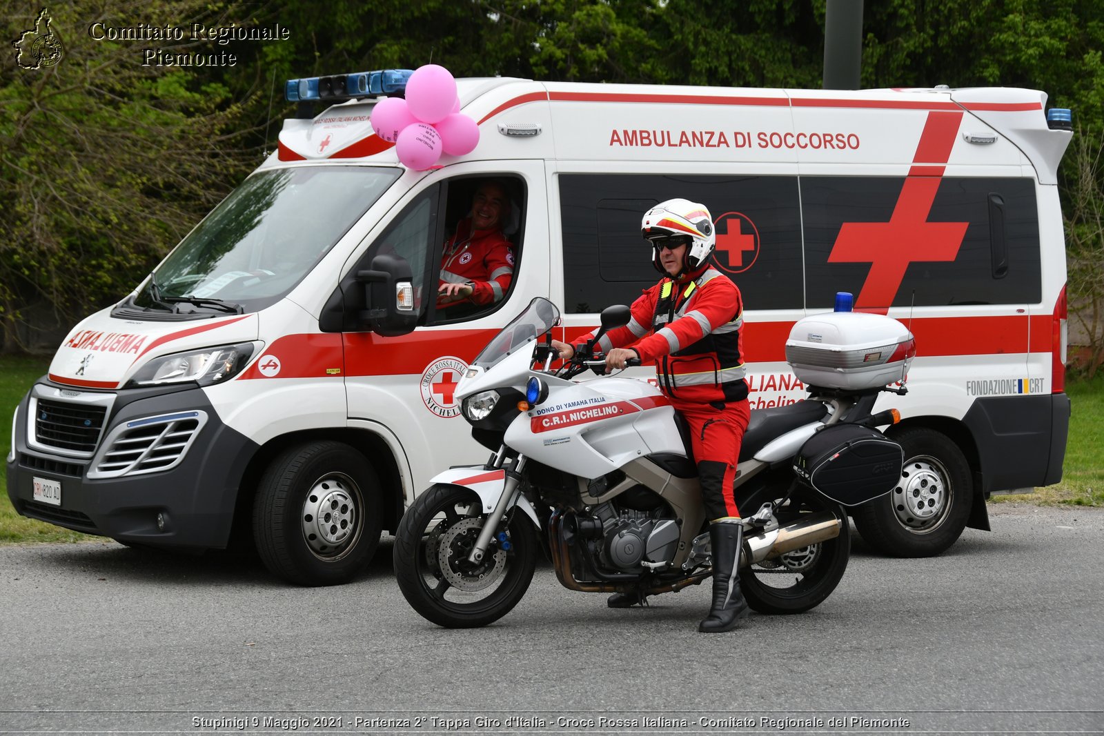 Stupinigi 9 Maggio 2021 - Partenza 2° Tappa Giro d'Italia - Croce Rossa Italiana - Comitato Regionale del Piemonte