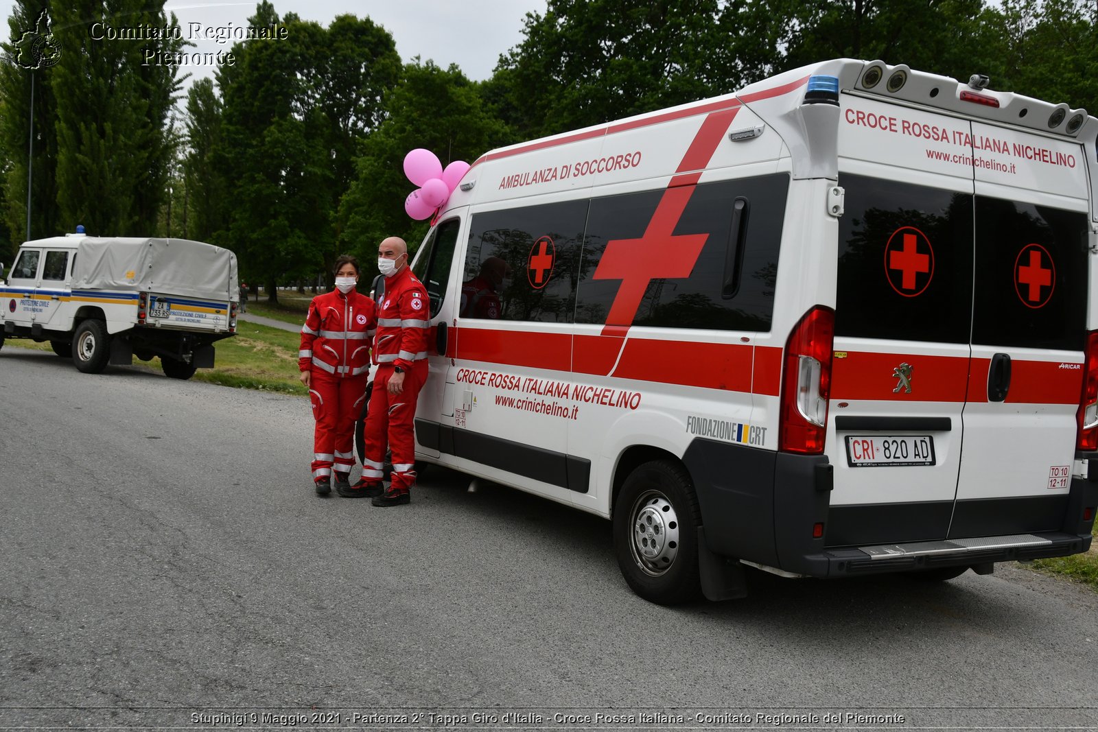 Stupinigi 9 Maggio 2021 - Partenza 2° Tappa Giro d'Italia - Croce Rossa Italiana - Comitato Regionale del Piemonte