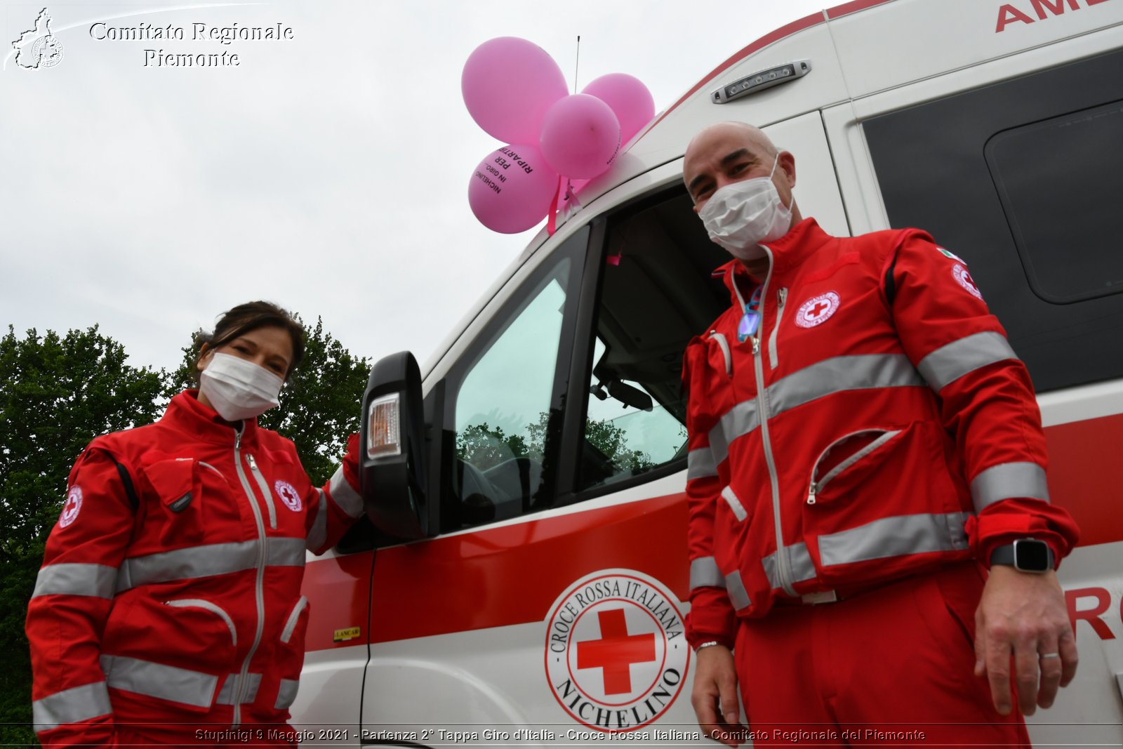 Stupinigi 9 Maggio 2021 - Partenza 2° Tappa Giro d'Italia - Croce Rossa Italiana - Comitato Regionale del Piemonte