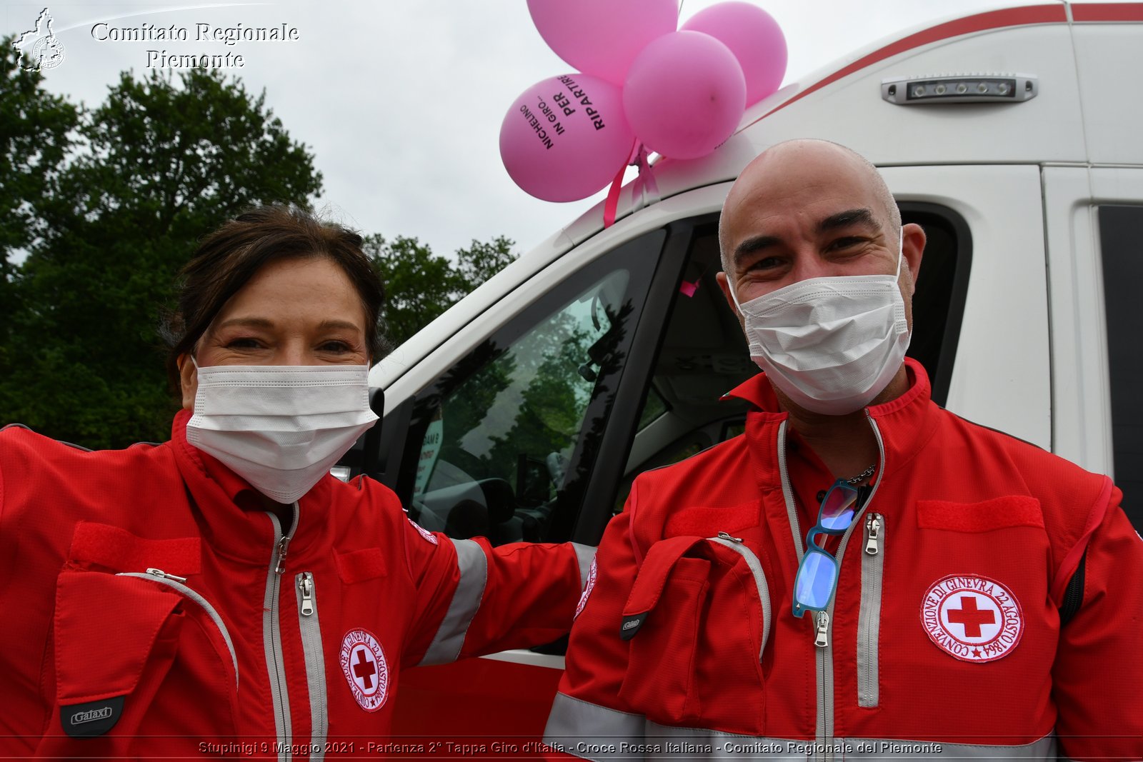 Stupinigi 9 Maggio 2021 - Partenza 2° Tappa Giro d'Italia - Croce Rossa Italiana - Comitato Regionale del Piemonte